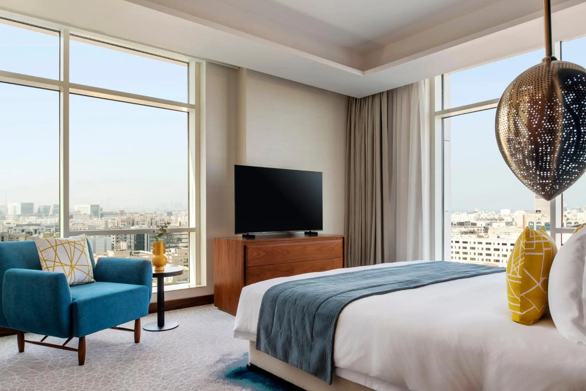 Photo of the whole room, Bed in Abesq Doha Hotel and Residences, an IHG Hotel