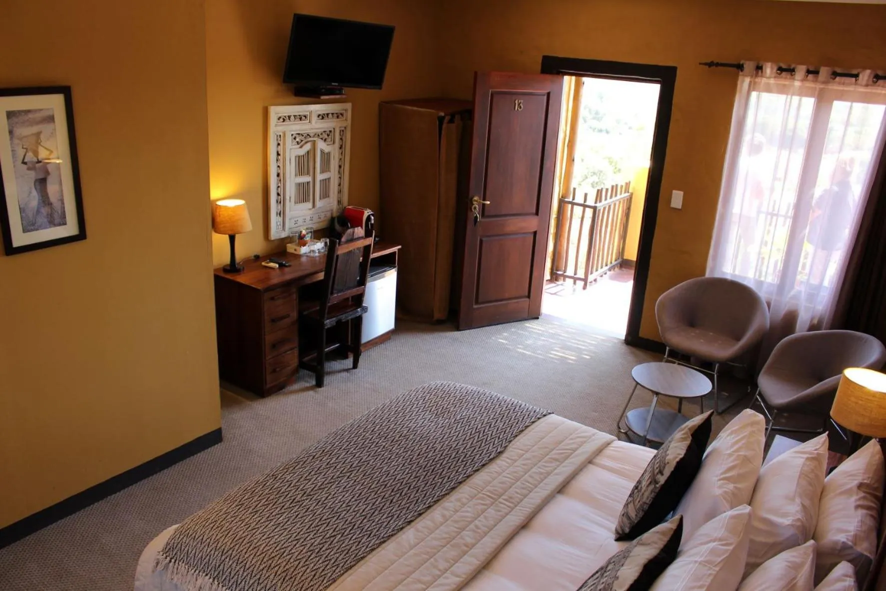 Bed in Ndlovu Lodge