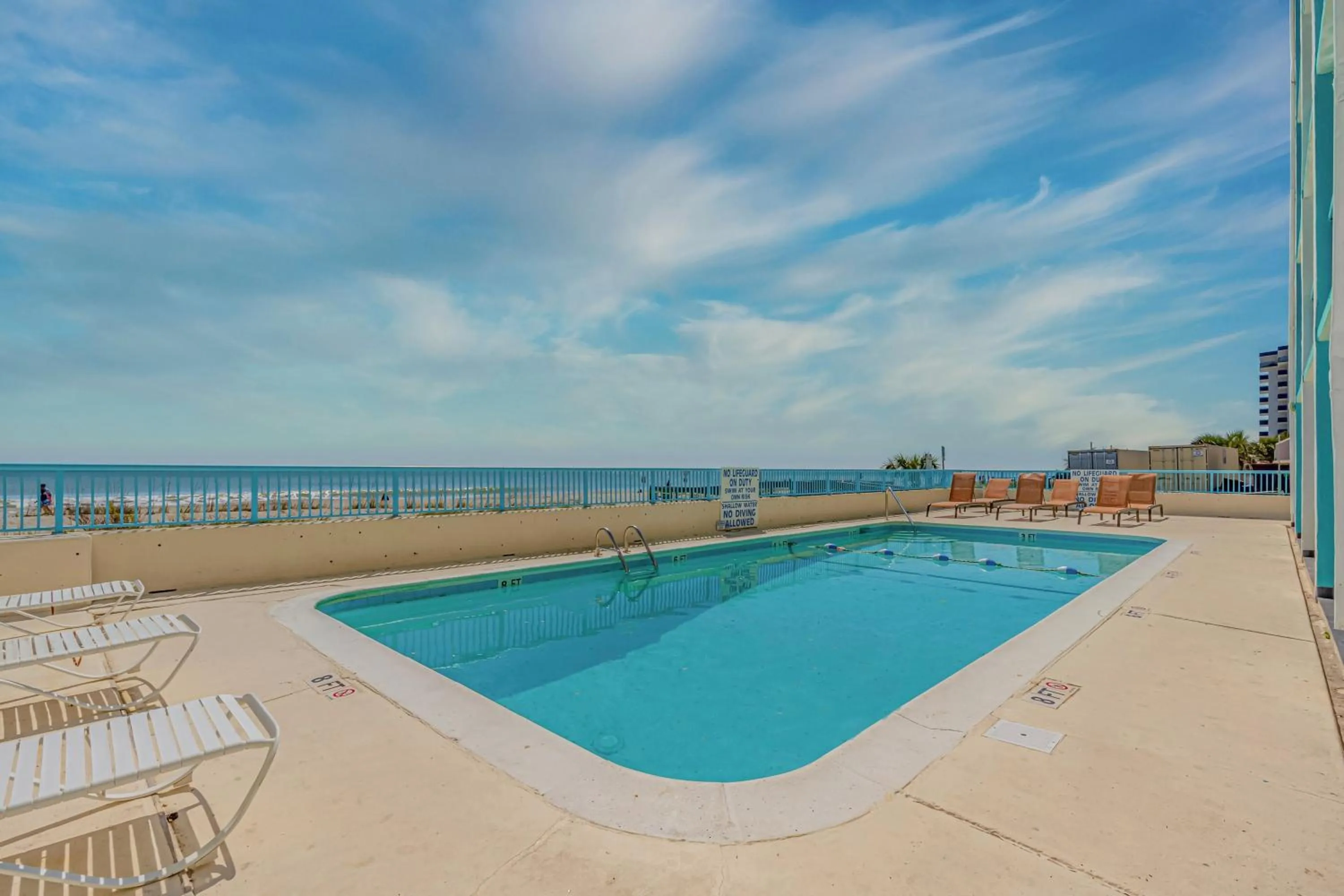 Pool view in Southern Breeze Ocean Front Hotel