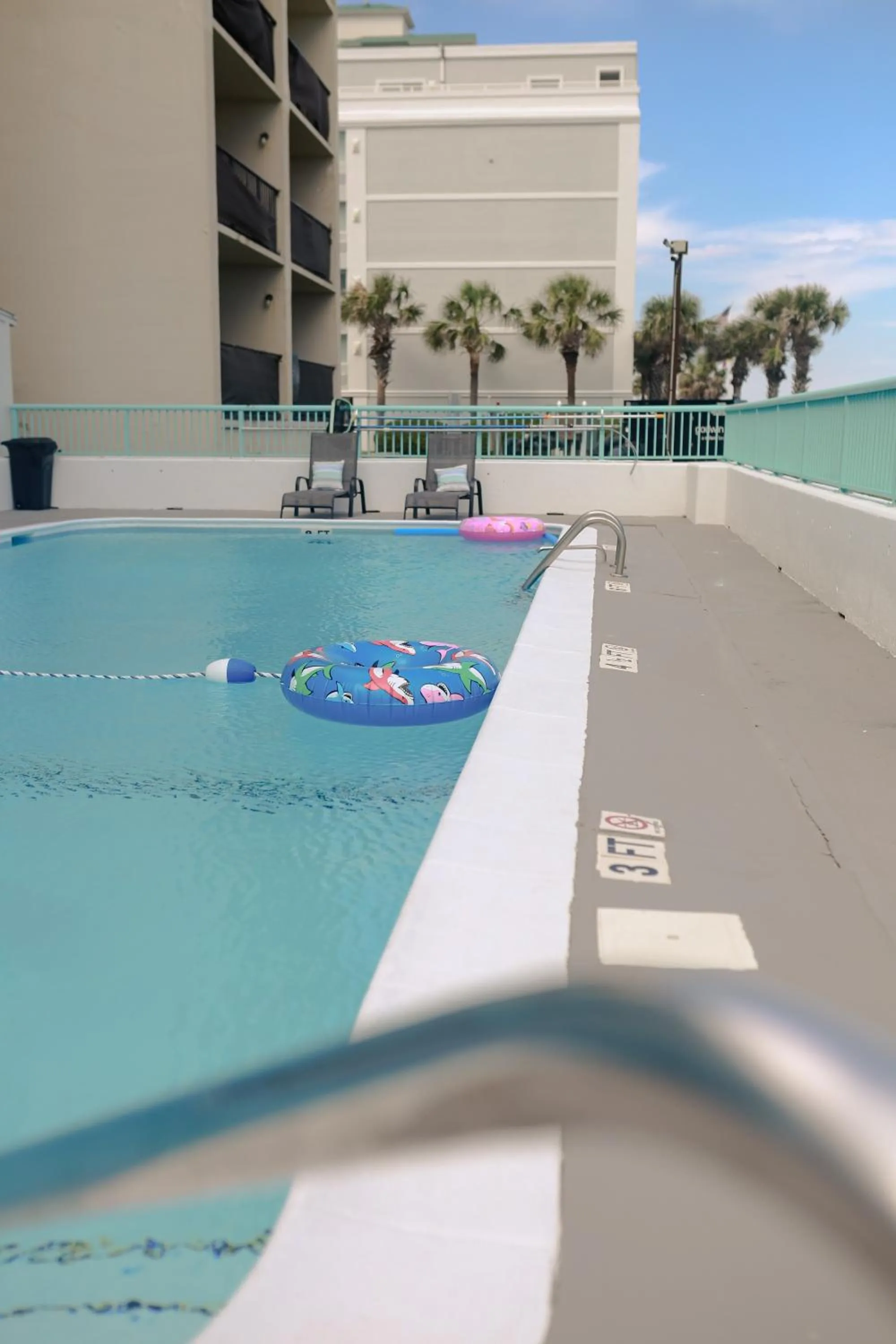 Pool view in Southern Breeze Ocean Front Hotel