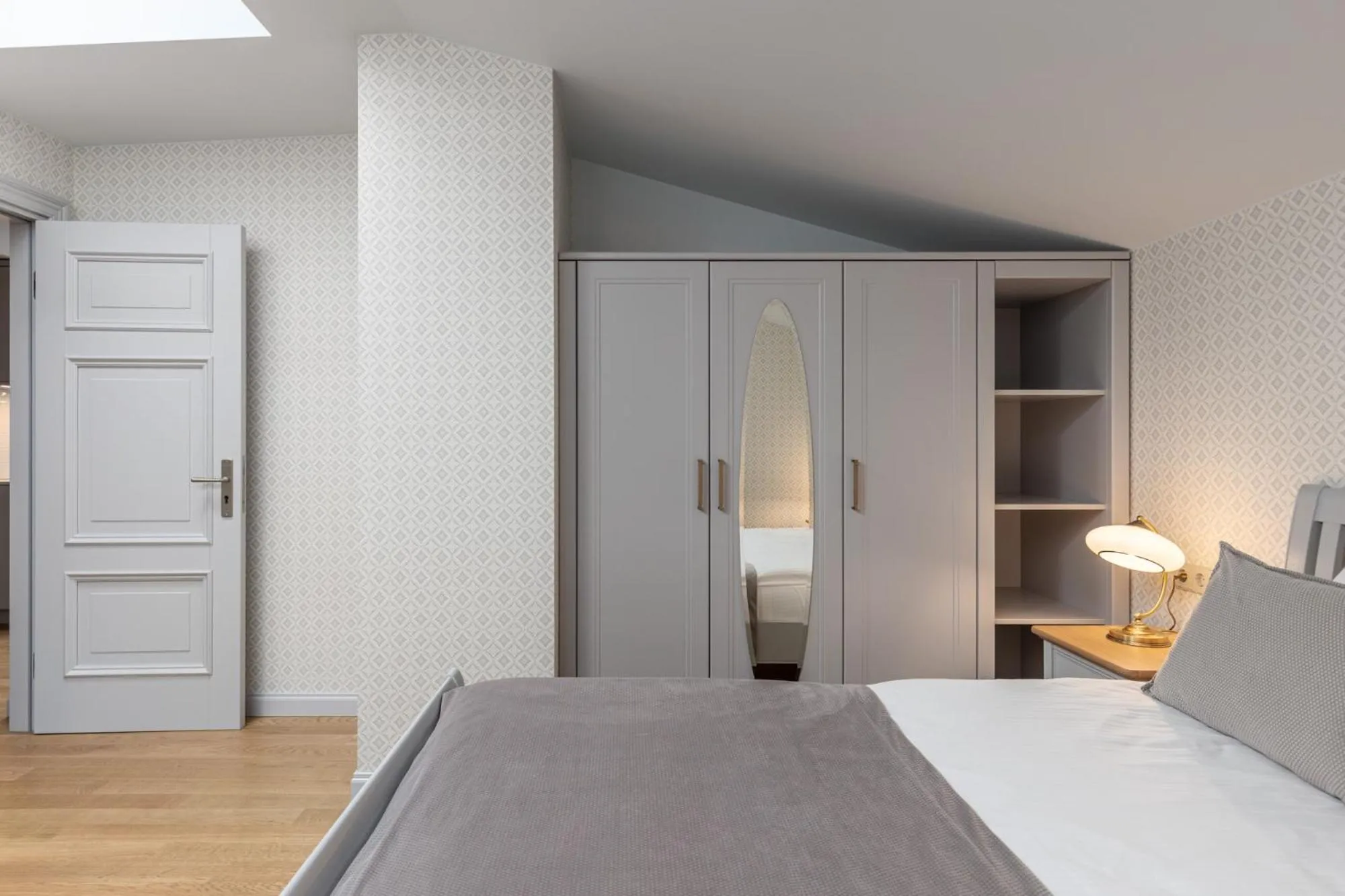 Bed in Roze Kūrmājas Residence