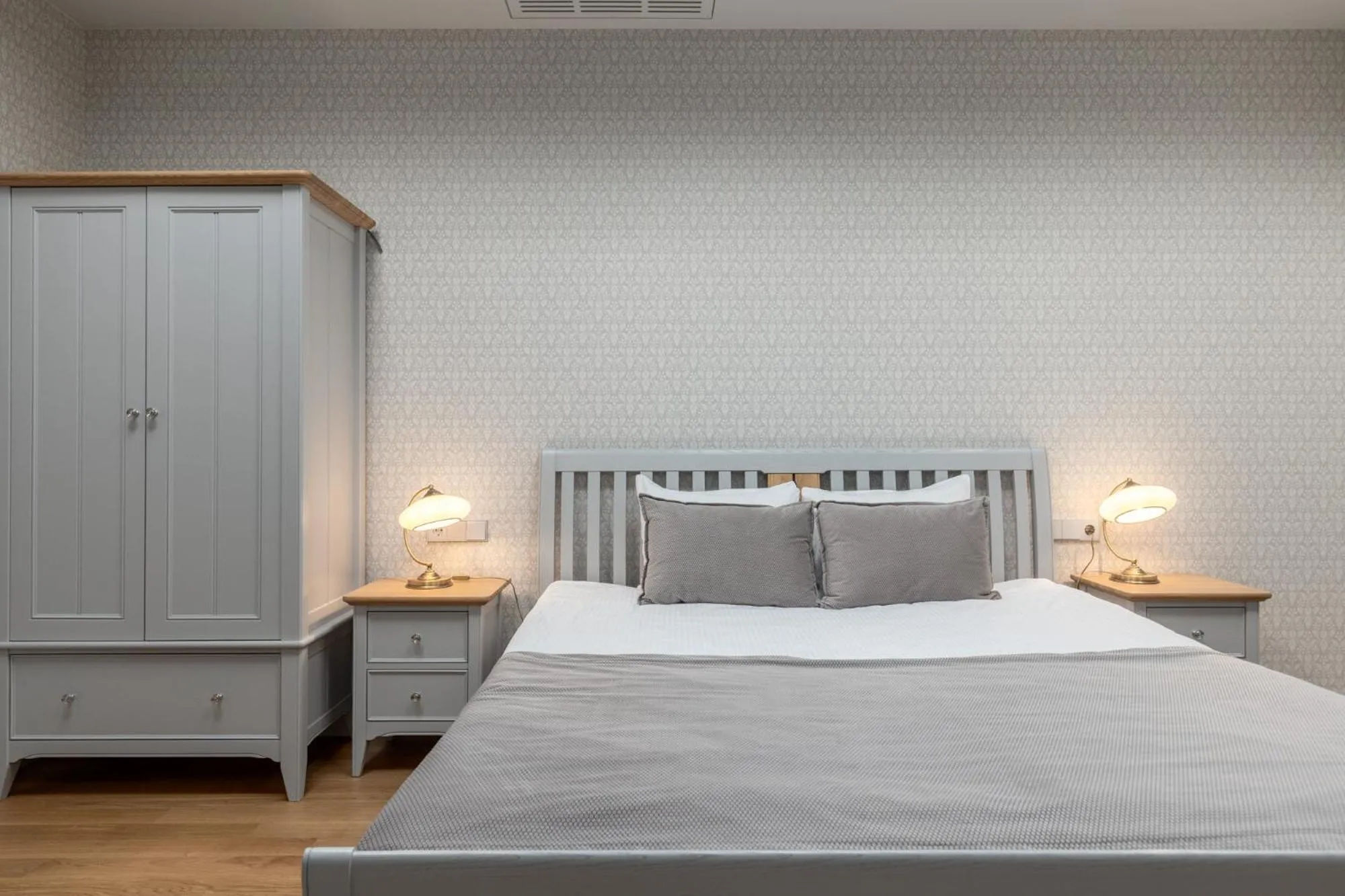 Bed in Roze Kūrmājas Residence