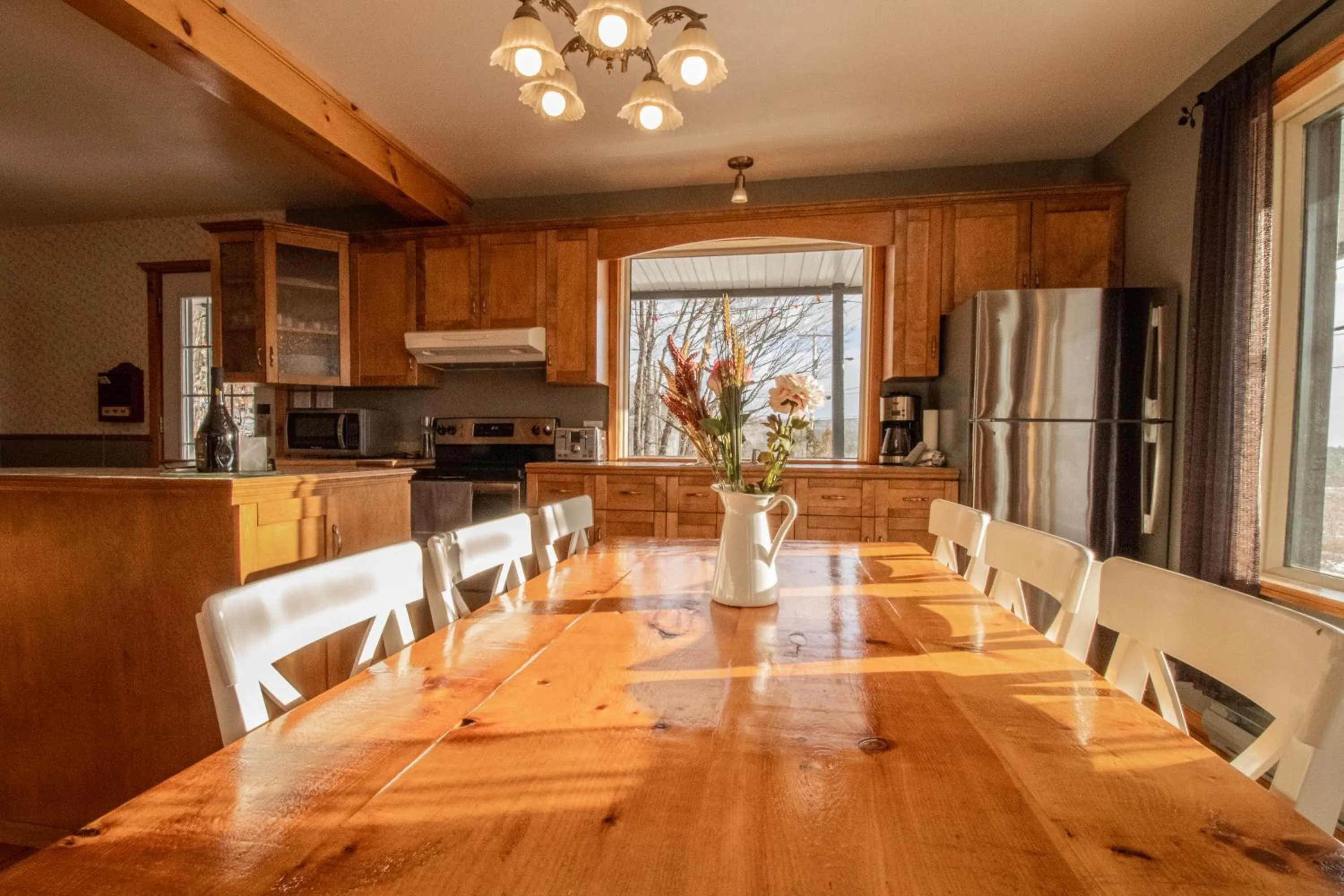 Dining area in Les Chalets Tourisma - Maison de campagne avec spa - La Campagnarde