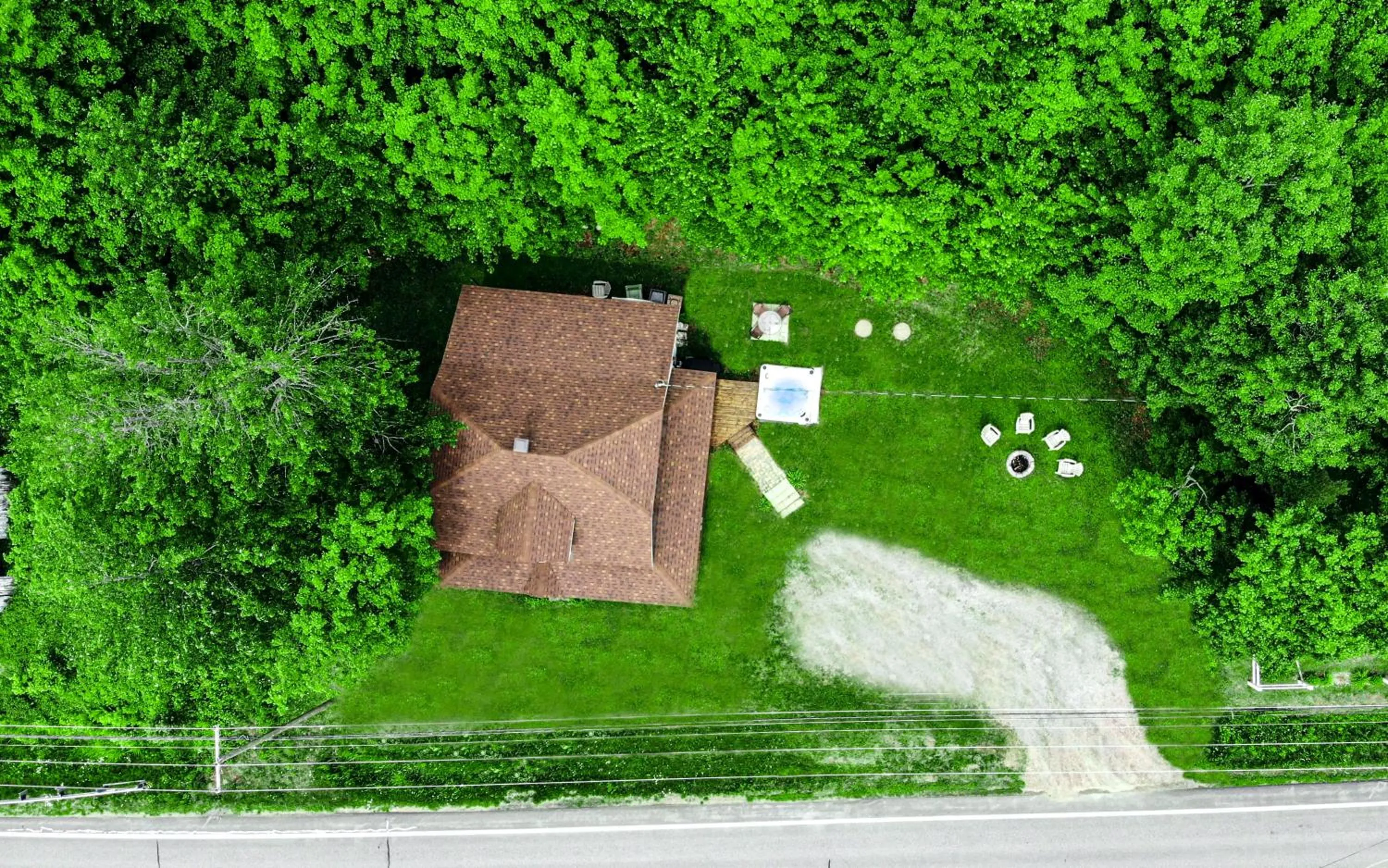 Bird's eye view in Les Chalets Tourisma - Maison de campagne avec spa - La Campagnarde