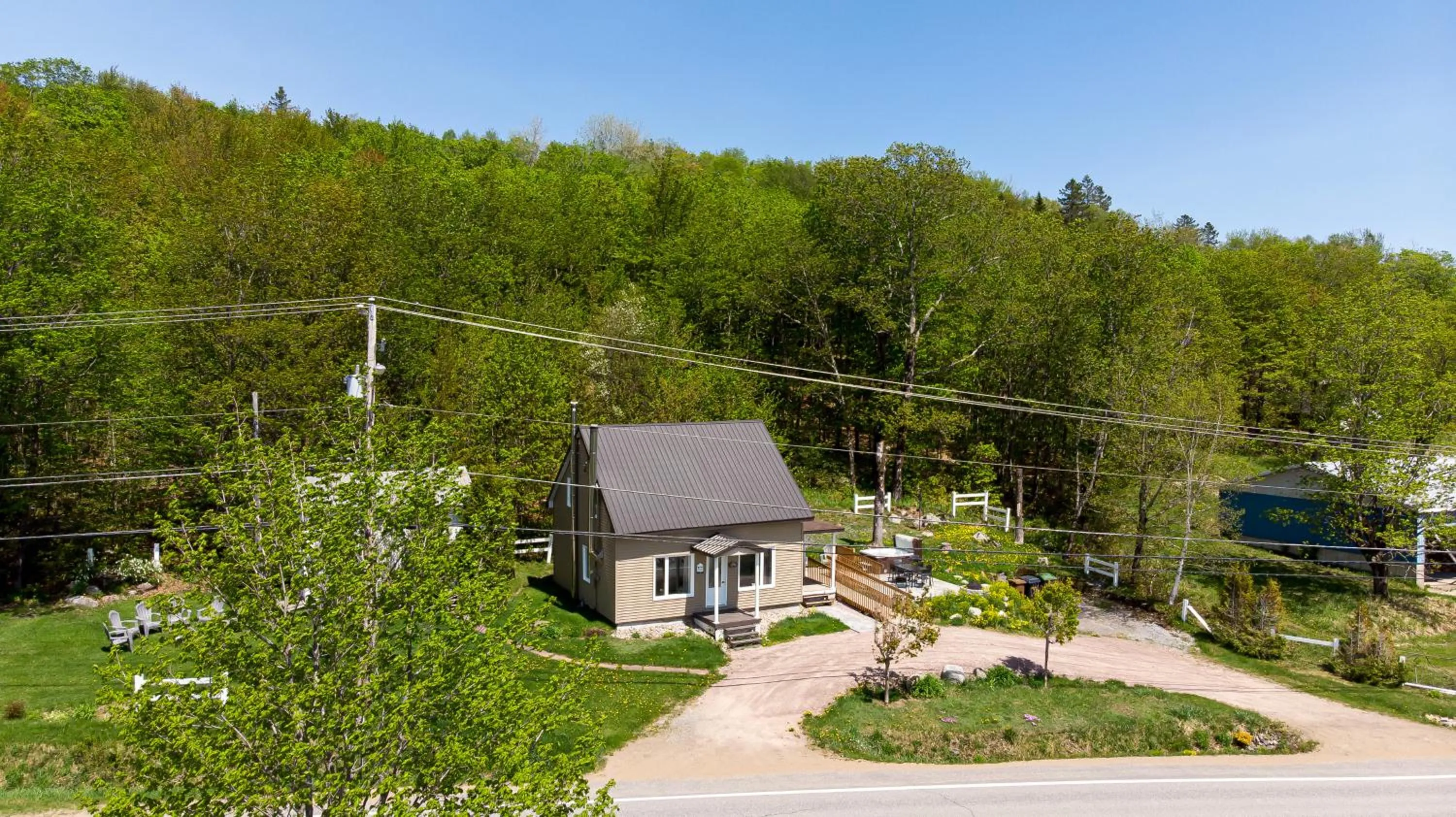Bird's eye view in Les Chalets Tourisma - Chalet tout équipé avec foyer - La Voisine