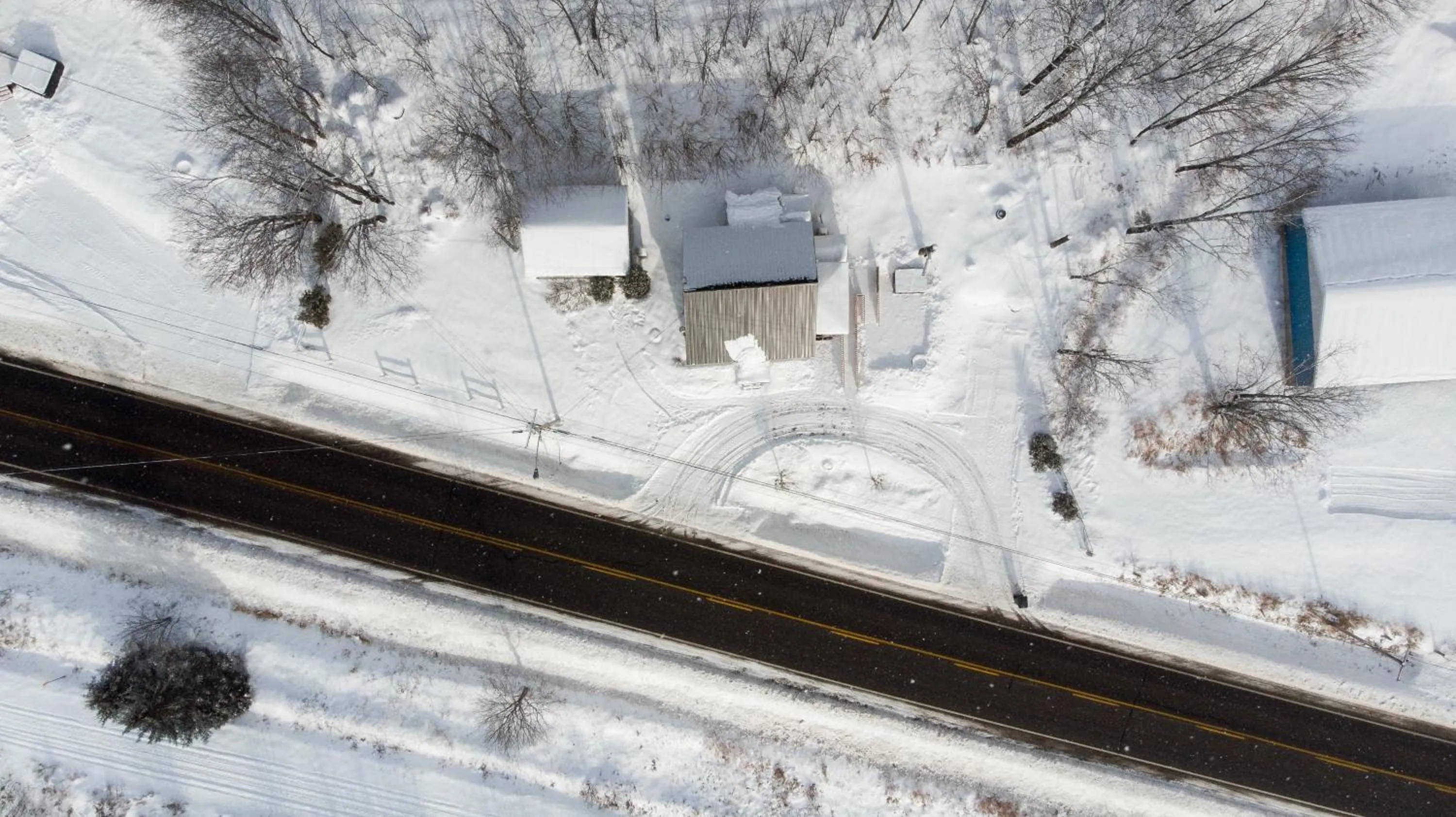 Bird's eye view in Les Chalets Tourisma - Chalet tout équipé avec foyer - La Voisine