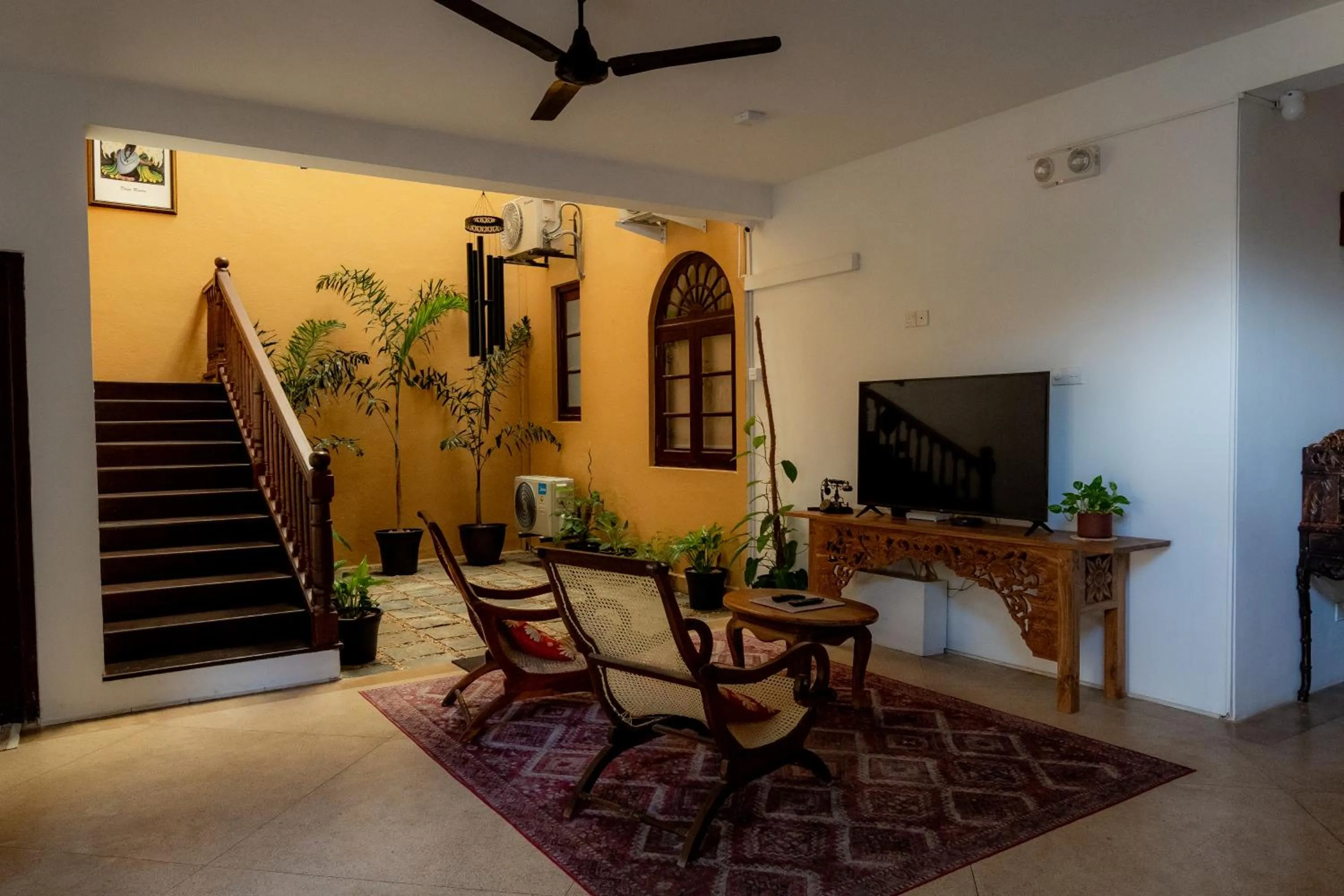 Communal lounge/ TV room in GALLE HERITAGE VILLA