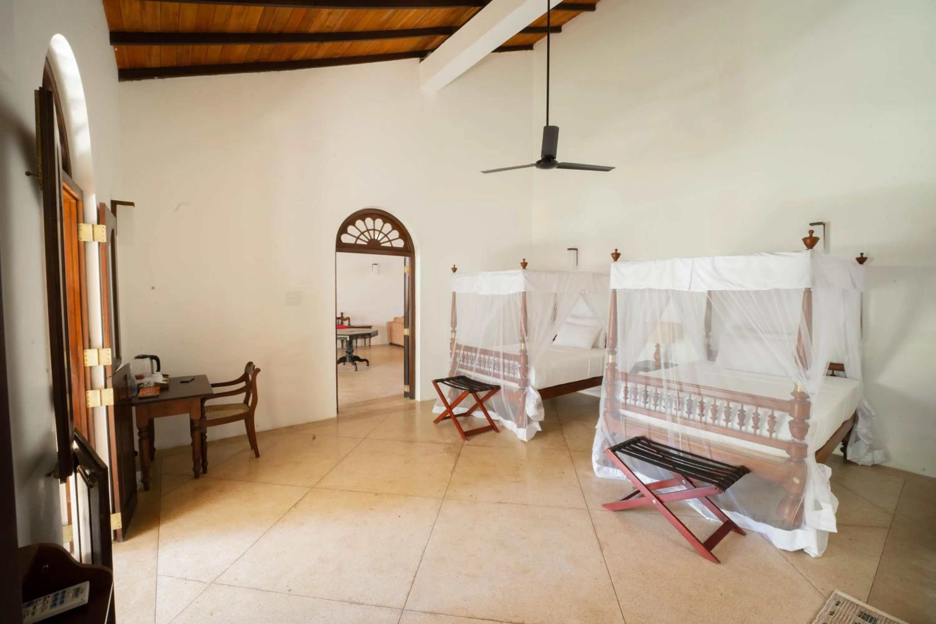 Bed in GALLE HERITAGE VILLA
