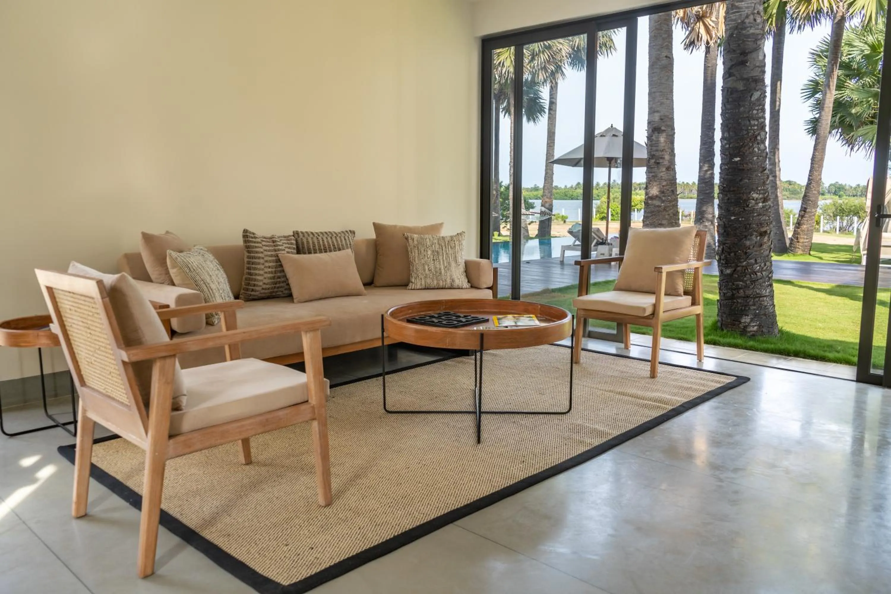 Seating area in Koddu Kalpitiya