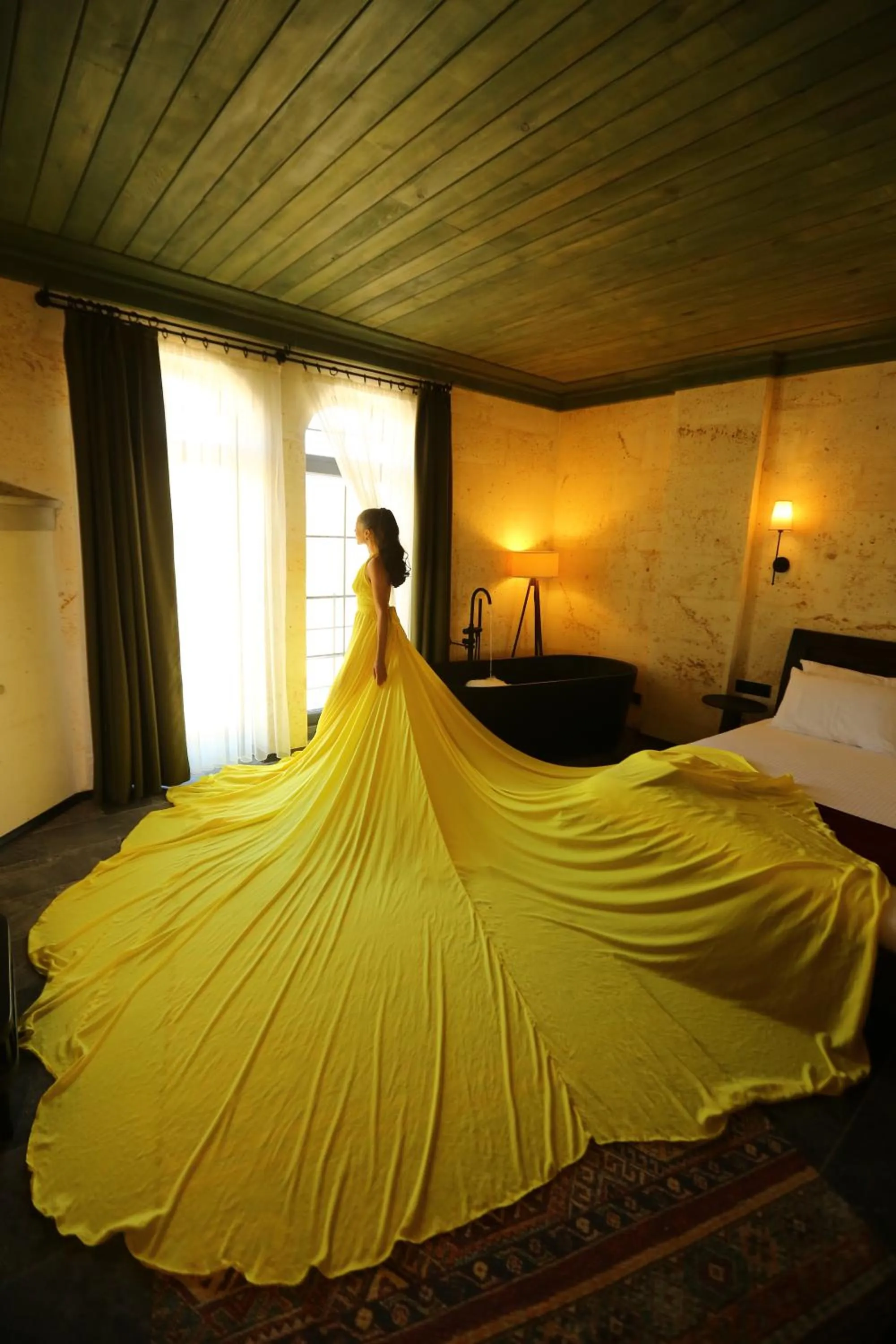 Bed in Perla Cappadocia