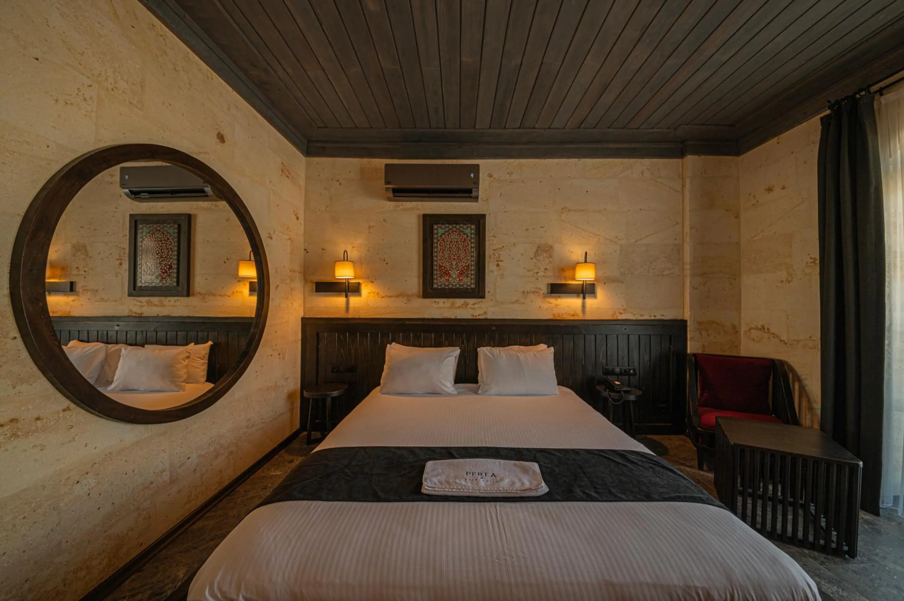 Bed in Perla Cappadocia