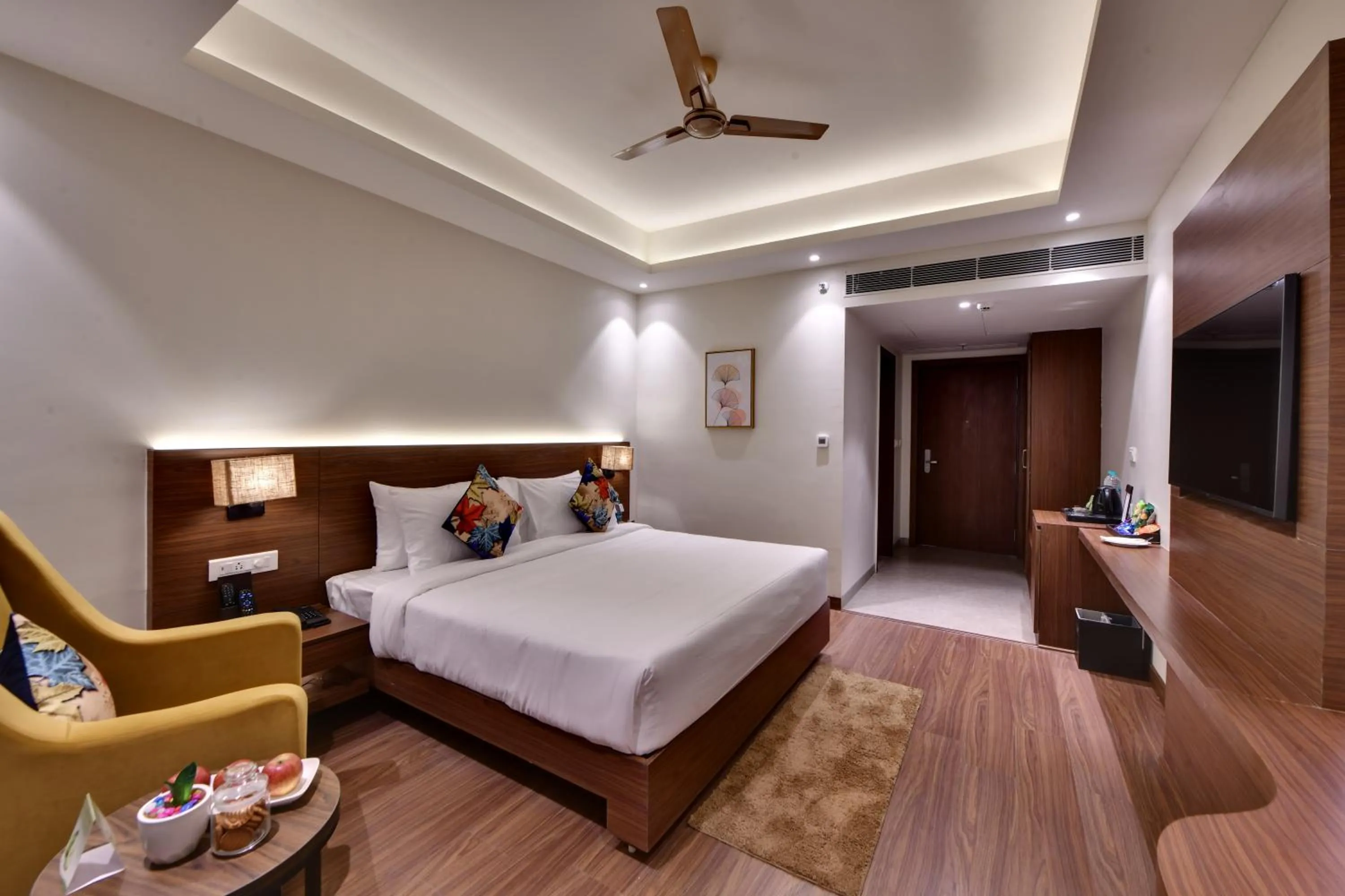 Bedroom, Bed in The Fern AN Ecotel Hotel, Alwar Sariska