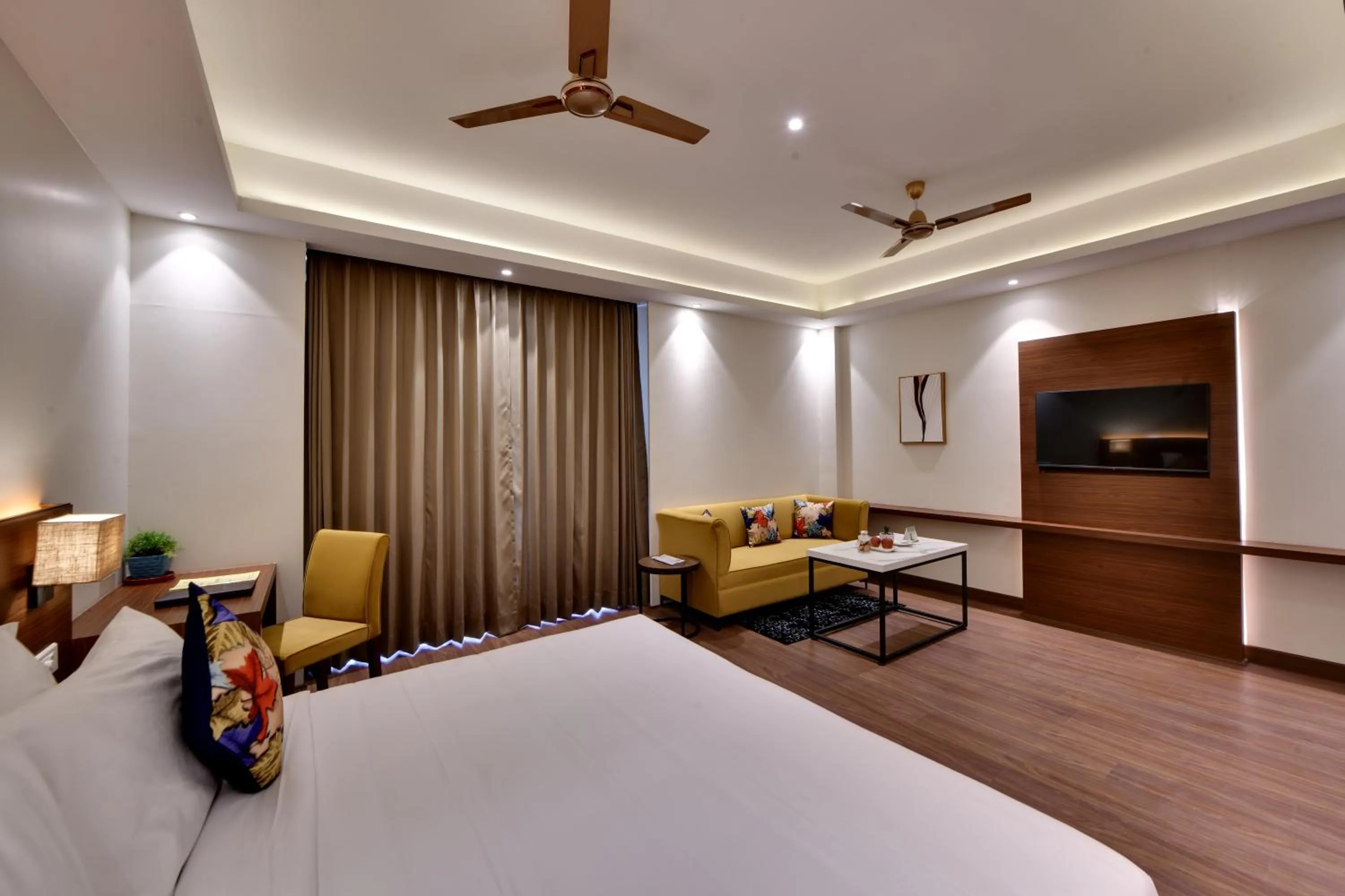Bedroom, Bed in The Fern AN Ecotel Hotel, Alwar Sariska