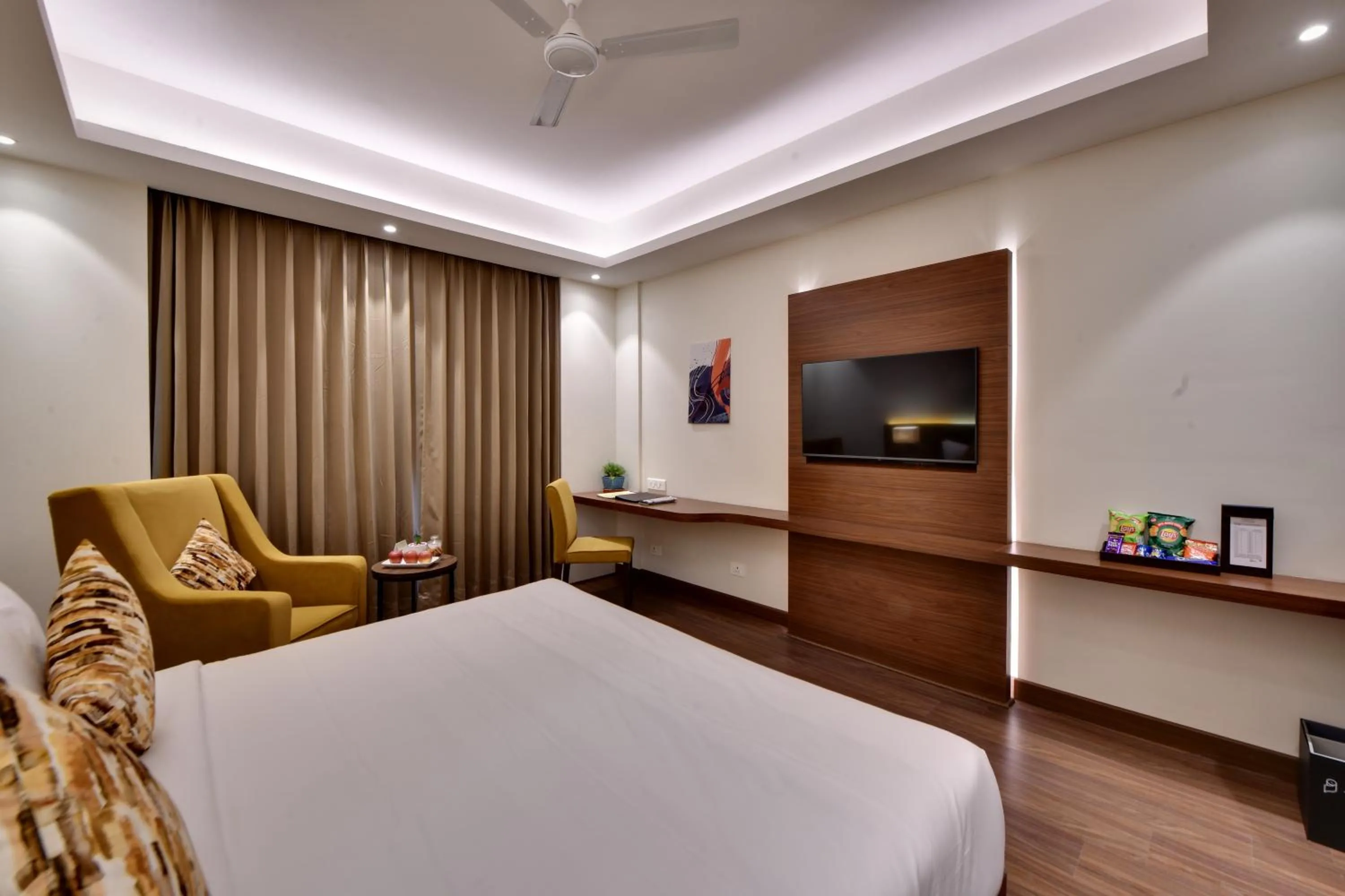 Bedroom, Bed in The Fern AN Ecotel Hotel, Alwar Sariska