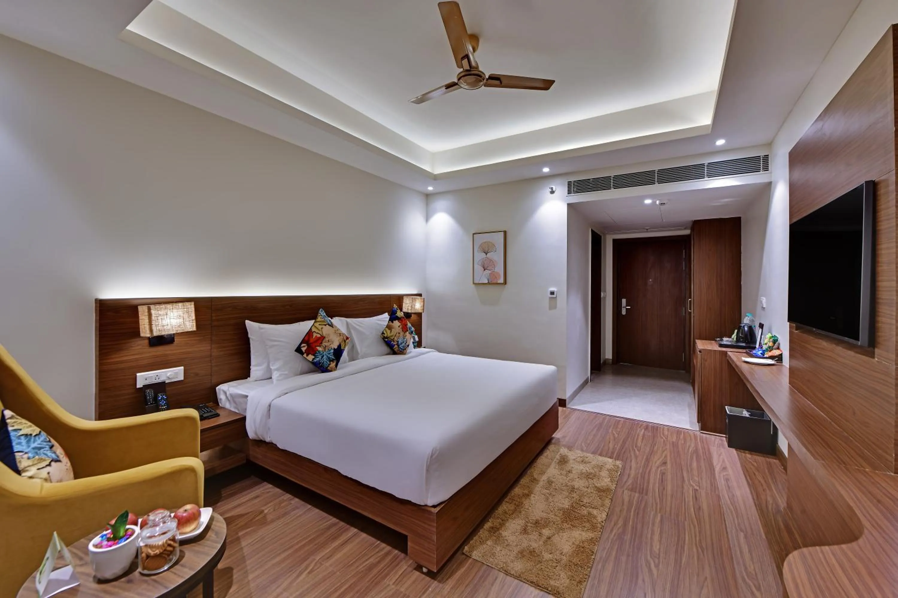 Bedroom, Bed in The Fern AN Ecotel Hotel, Alwar Sariska