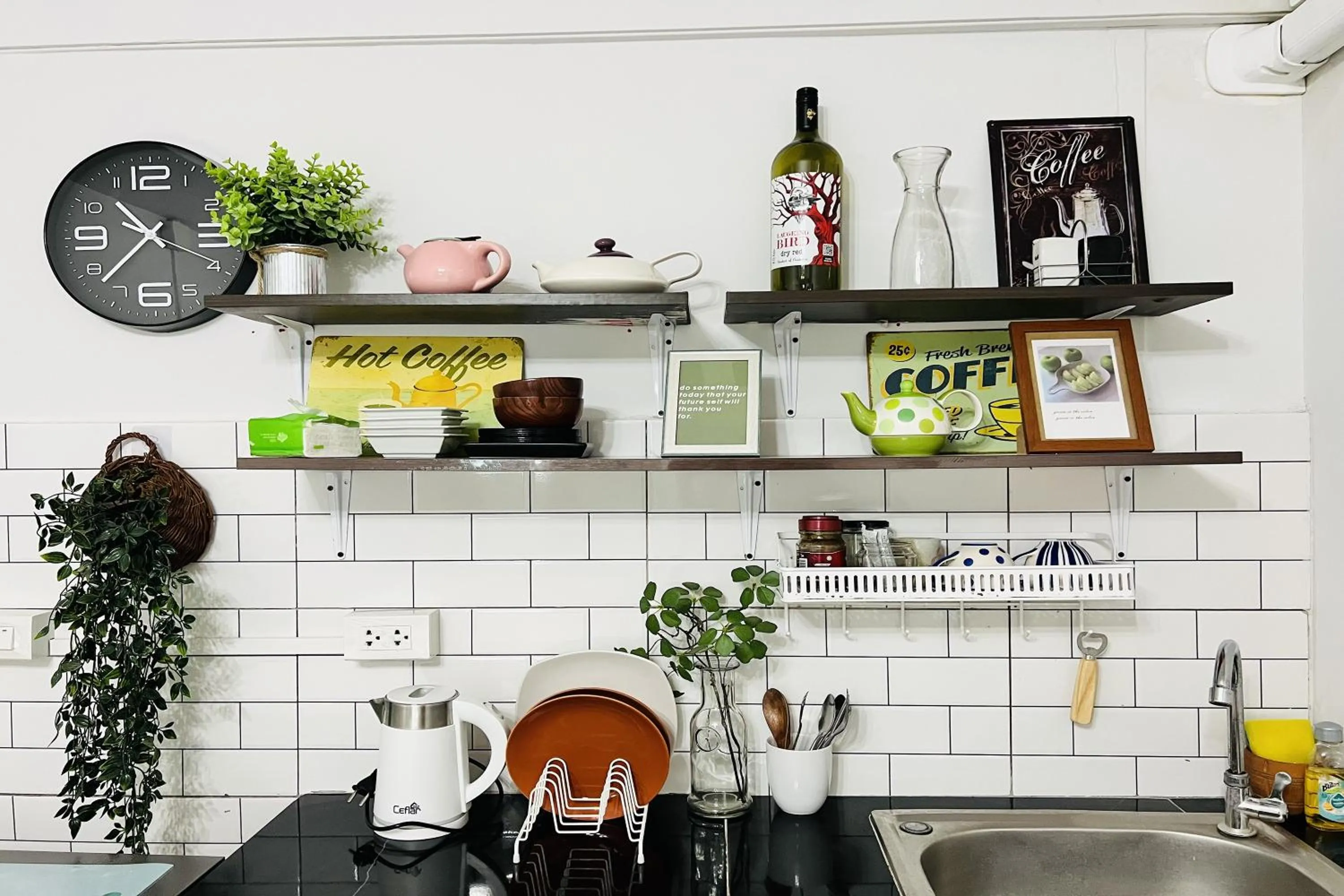 Kitchen or kitchenette in Bann Kam B&B