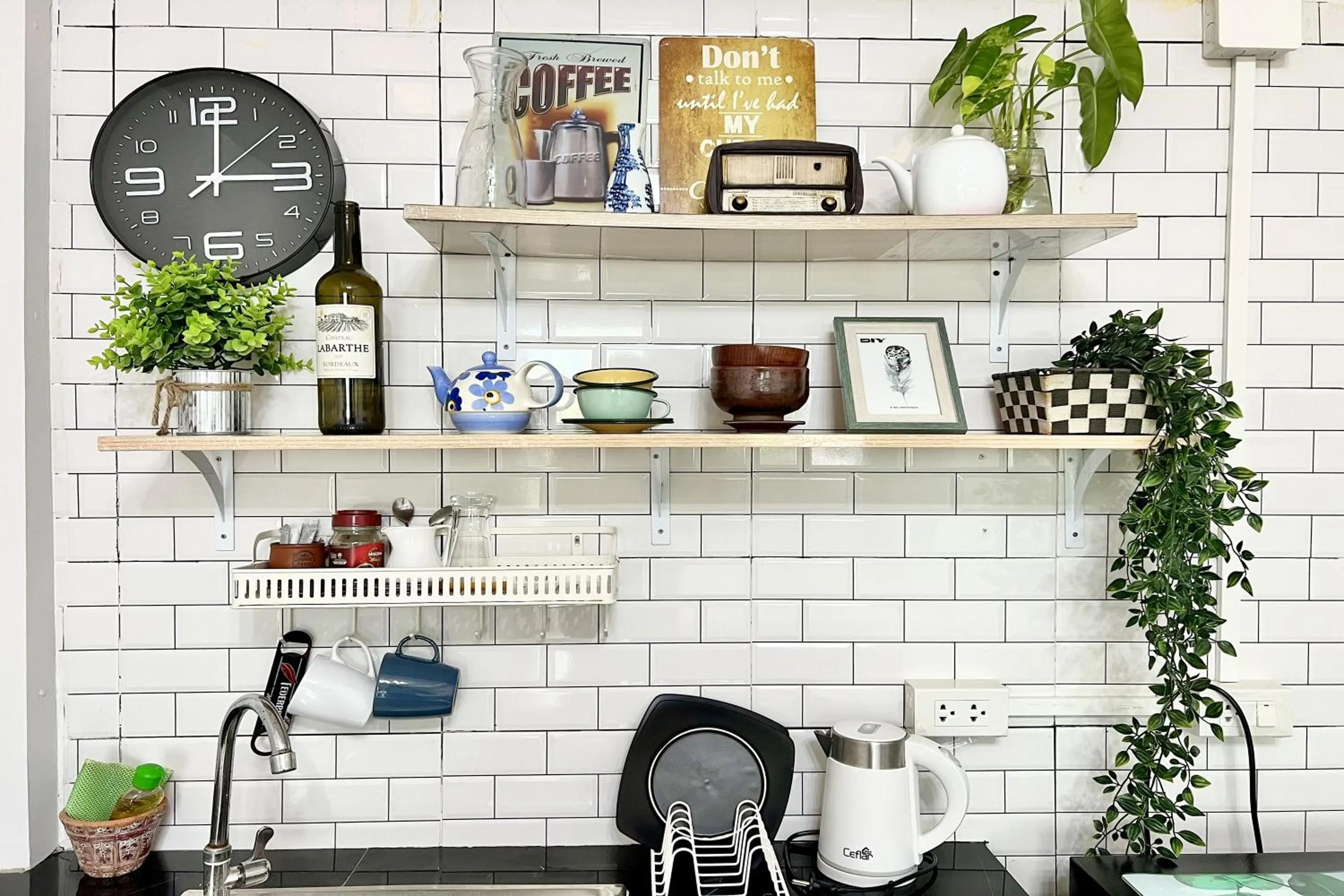 Kitchen or kitchenette in Bann Kam B&B