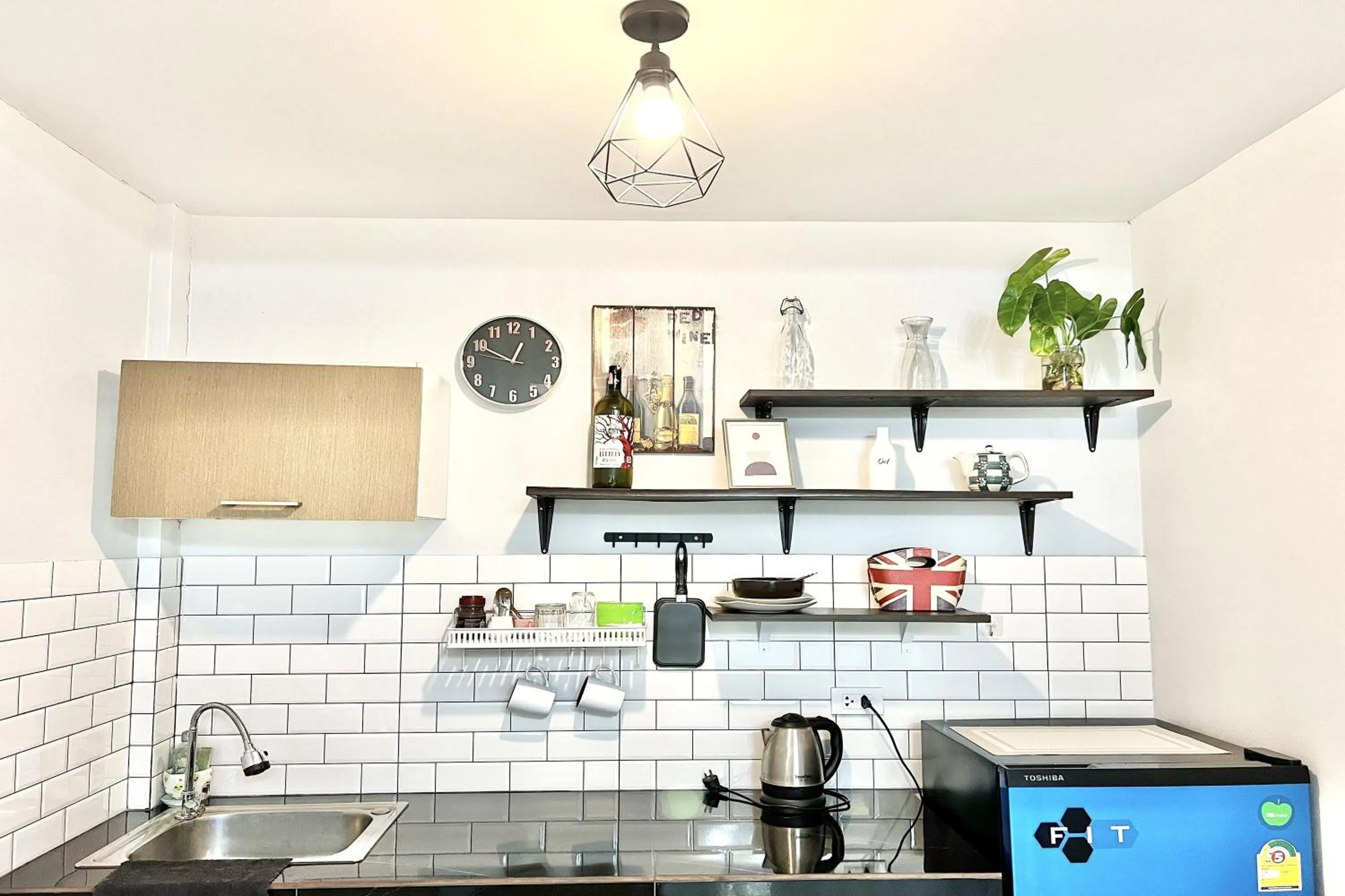 Kitchen or kitchenette in Bann Kam B&B