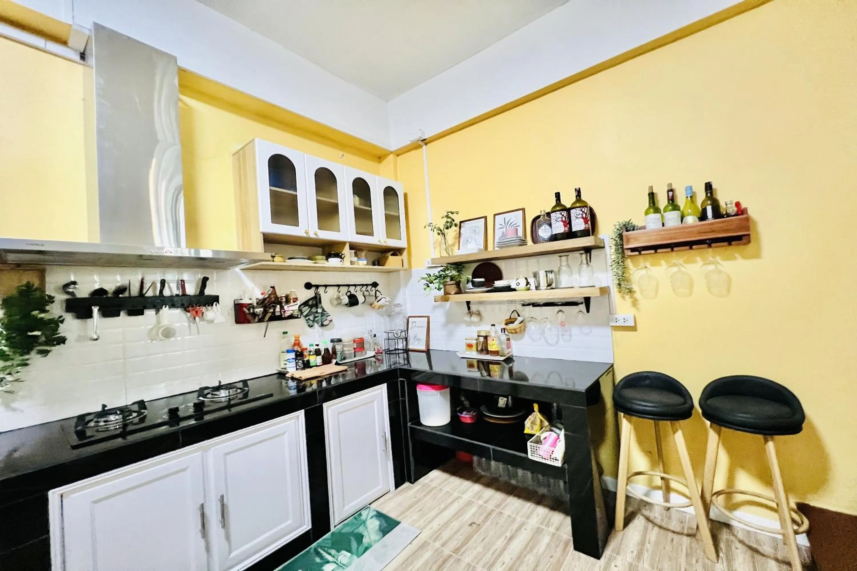Kitchen or kitchenette in Bann Kam B&B