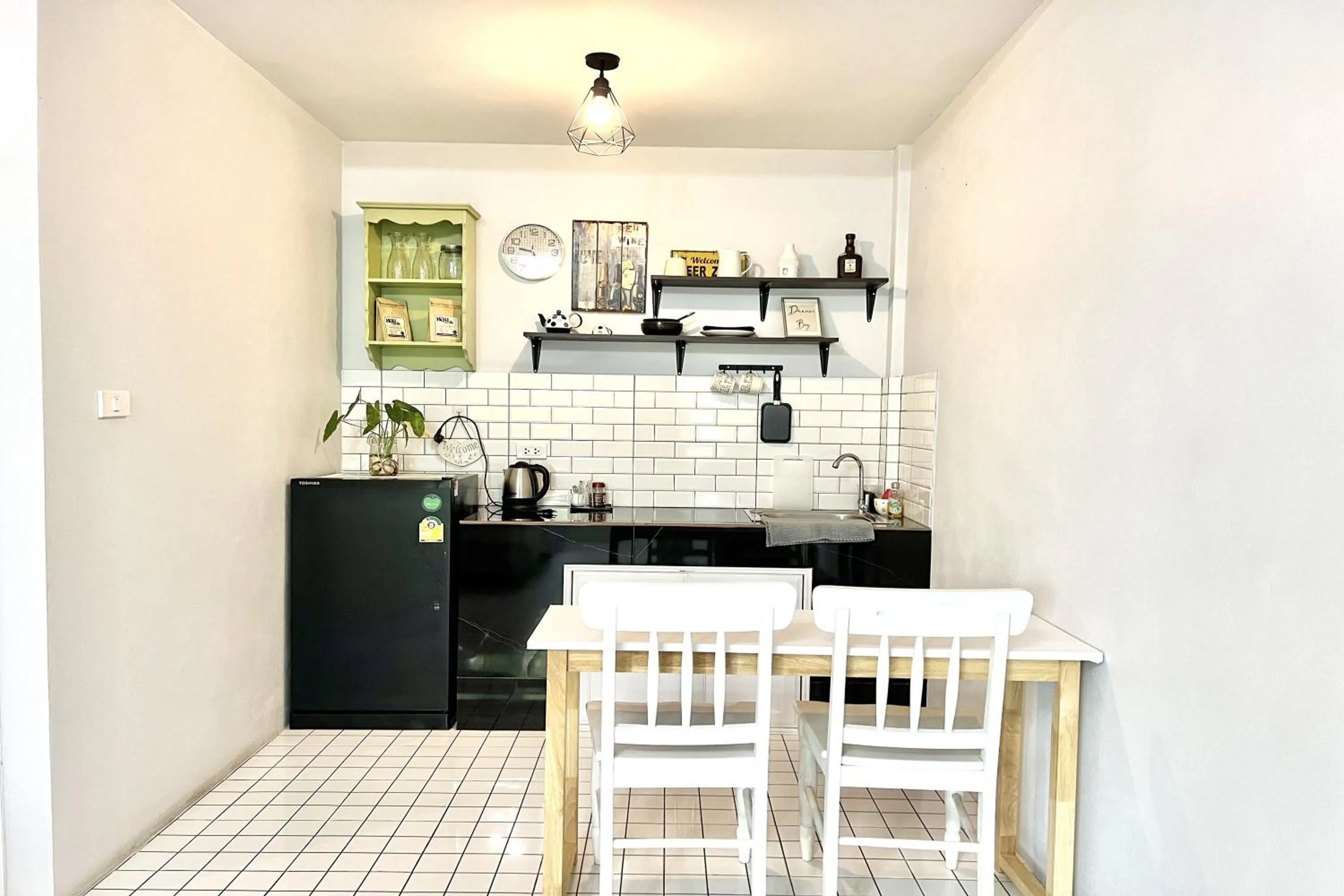 Kitchen or kitchenette in Bann Kam B&B