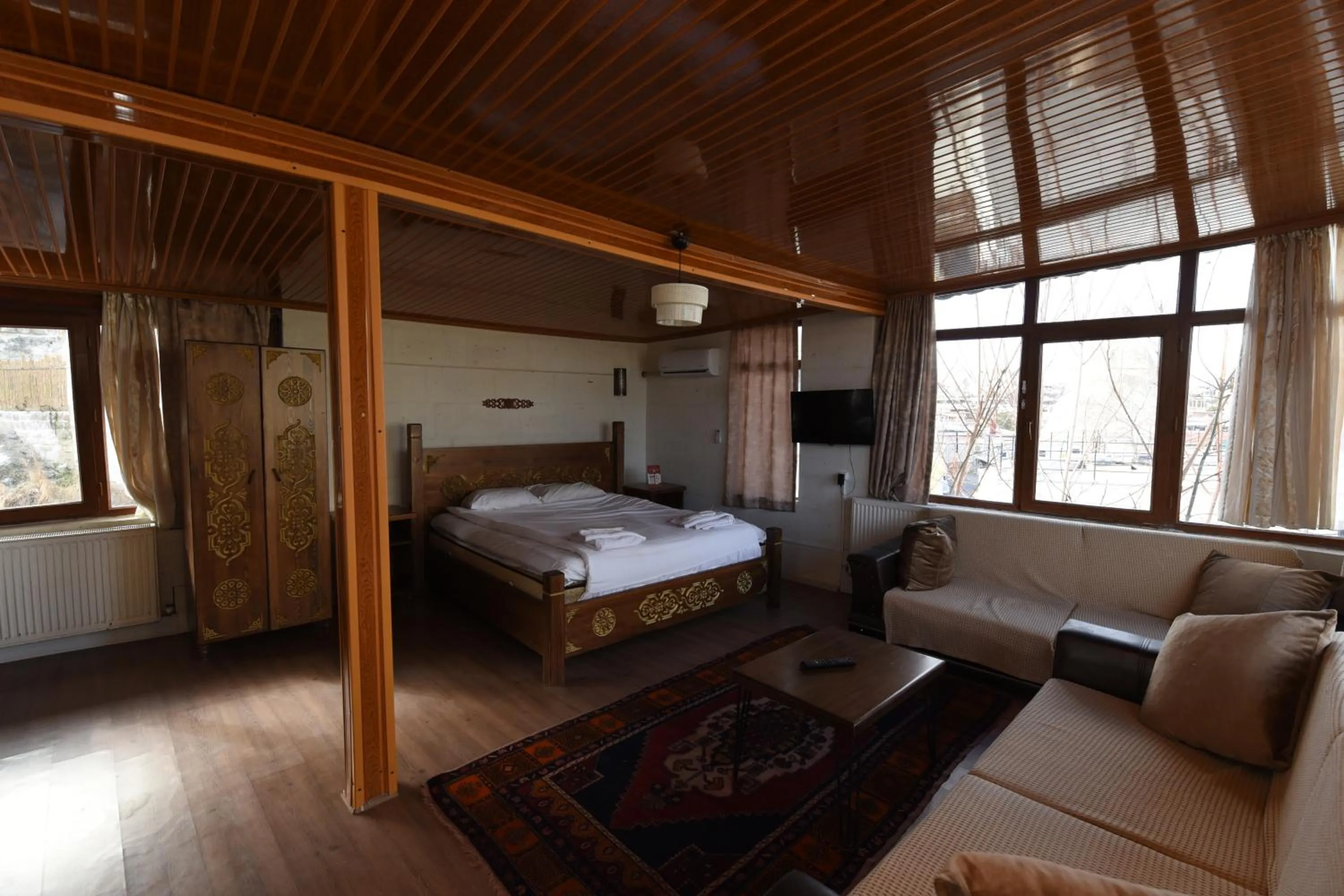 Bed in Peri Cave Hotel