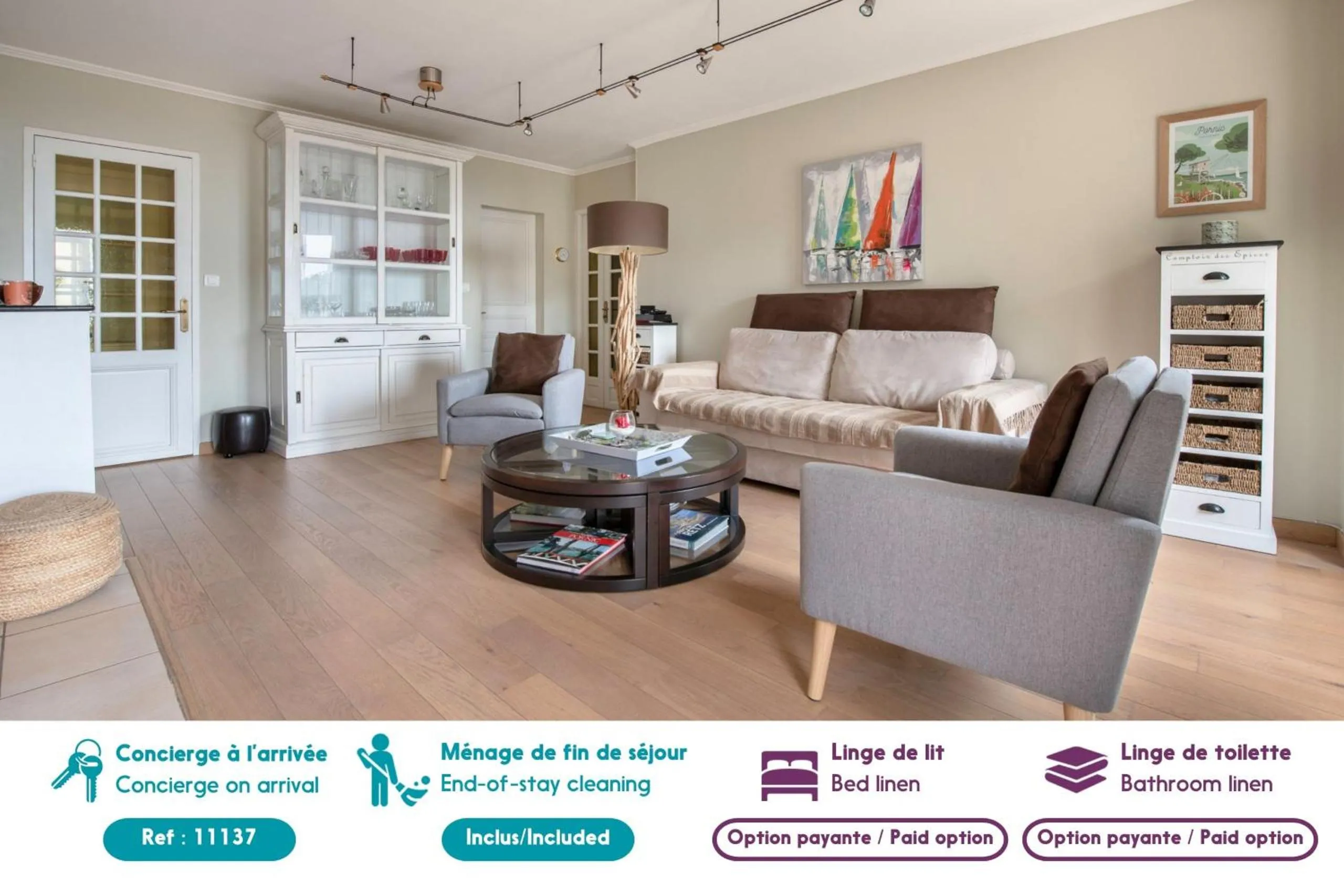 Appartement face mer pour 4 personnes