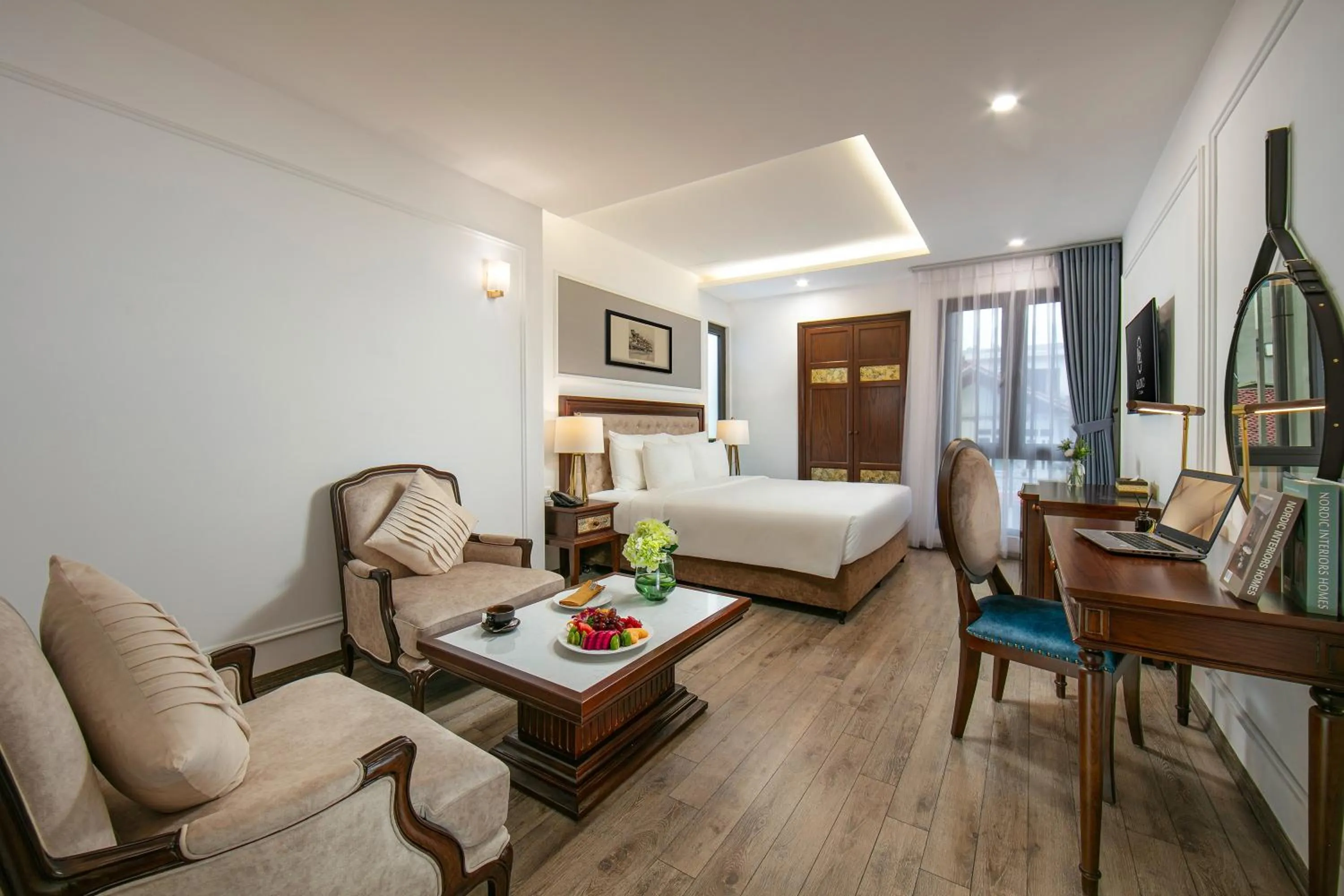 Living room, Bed in Gloud Hotel