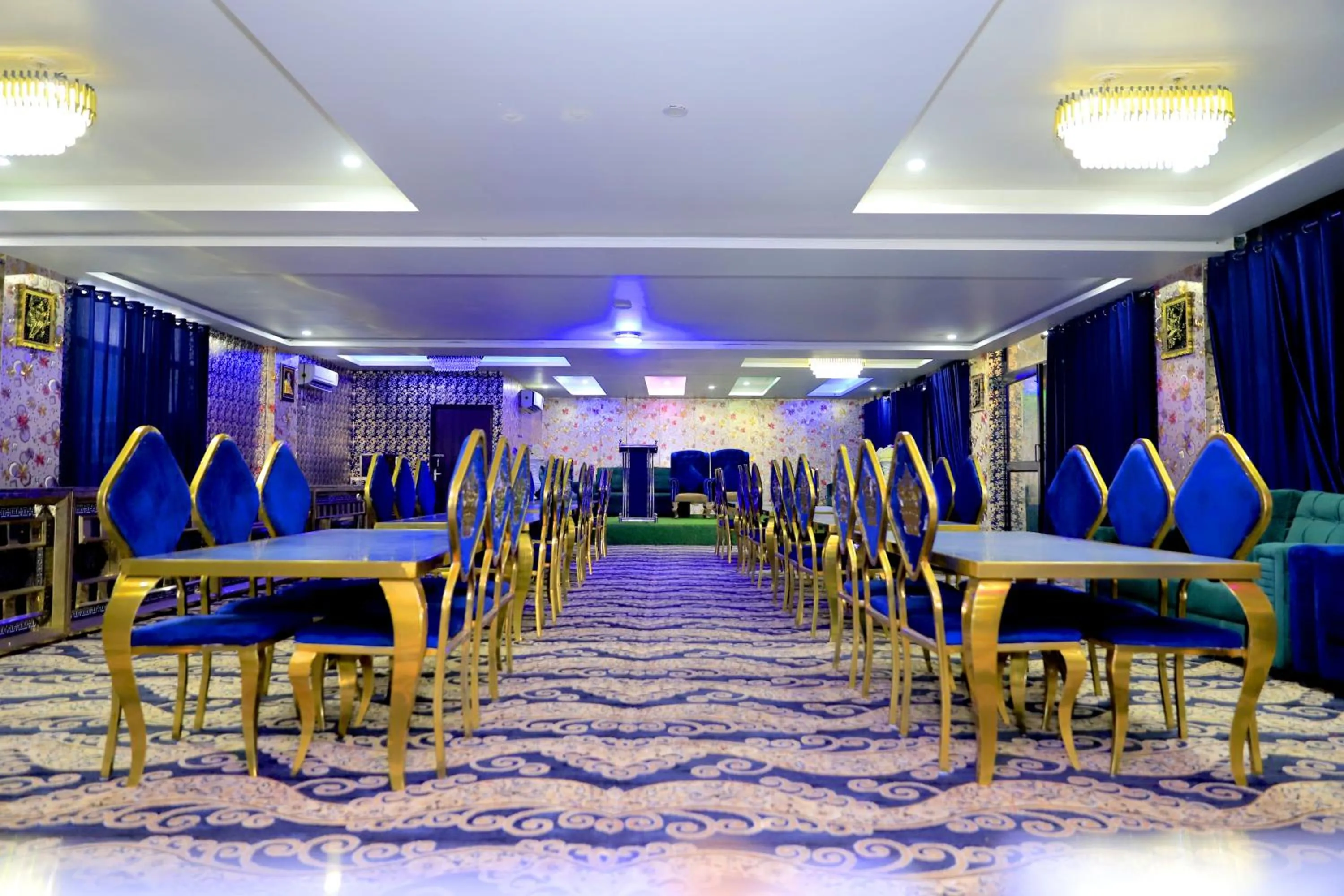 Seating area in Tulsi Garden- Near Prem Mandir Vrindavan