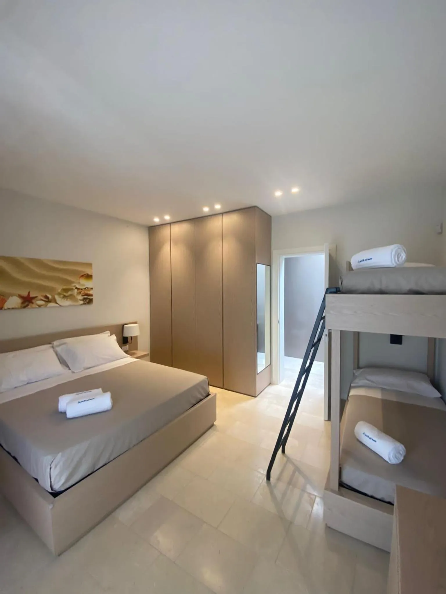 Bed, Bunk Bed in B&B La Porta sul Mare a Porto Cesareo