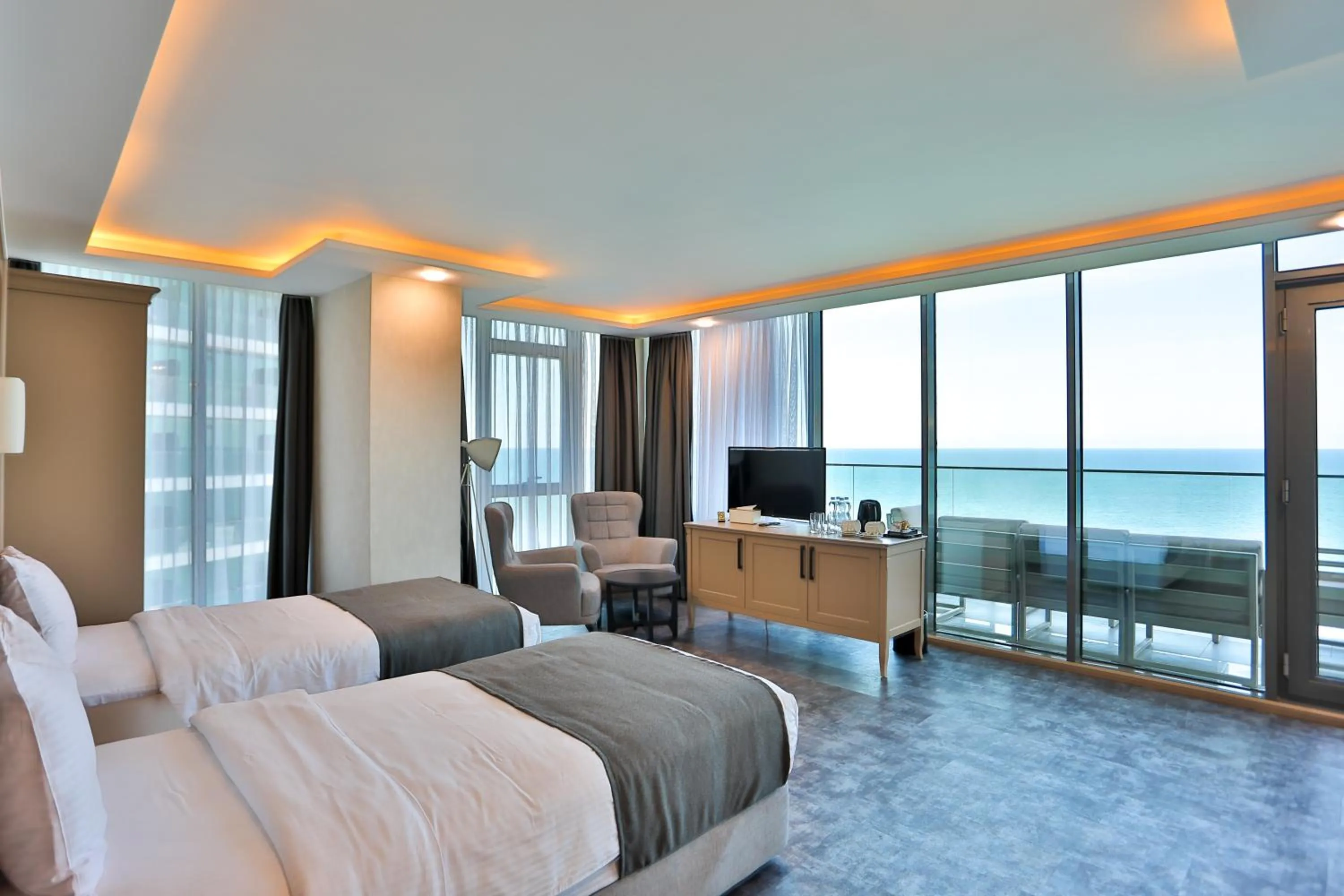 TV and multimedia, Bed in Batumi View Luxury