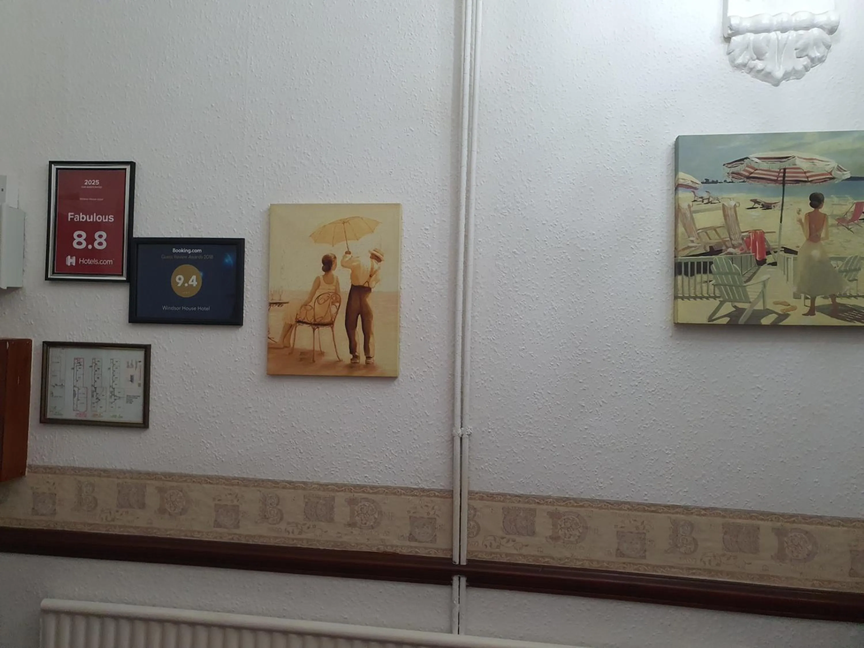 Decorative detail in Windsor House Hotel