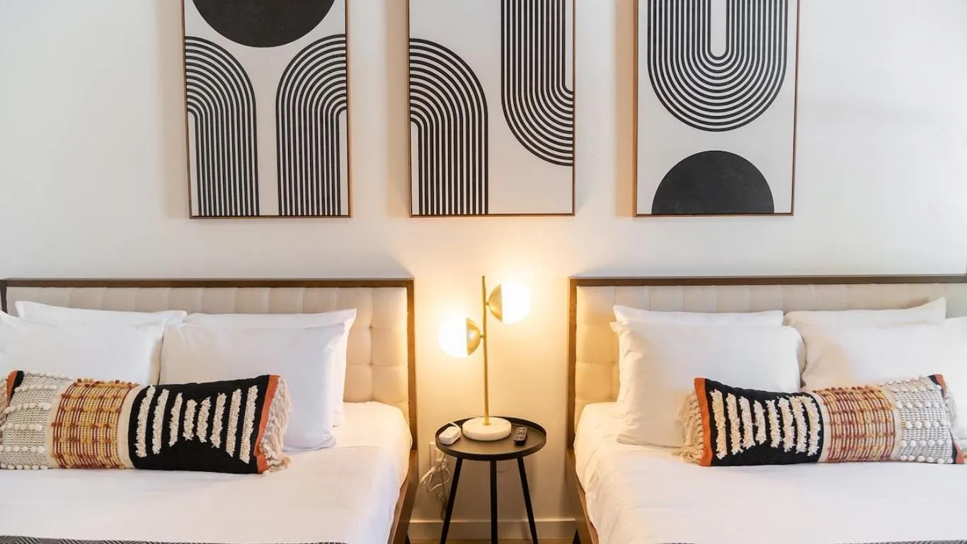 Bed in High Creek Lodge and Cabins