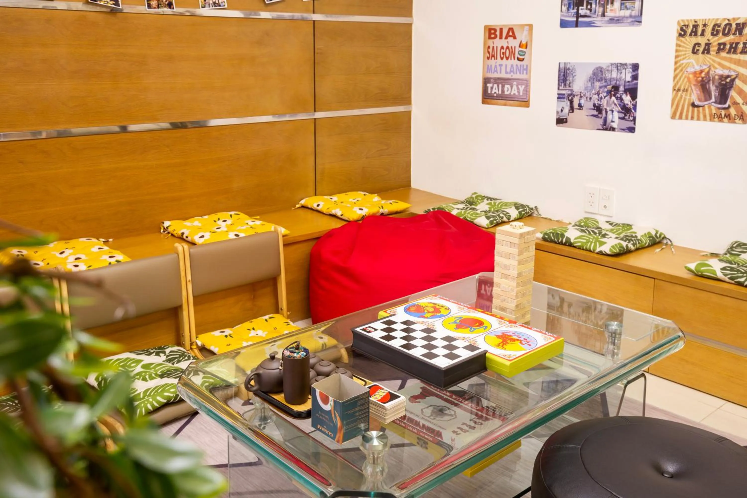 Living room in Saigon Authentic Hostel - Local Vibes, City Tours, Cooking Dinner, Evening Streetfood, Free Menu Breakfast, Gym & Rooftop