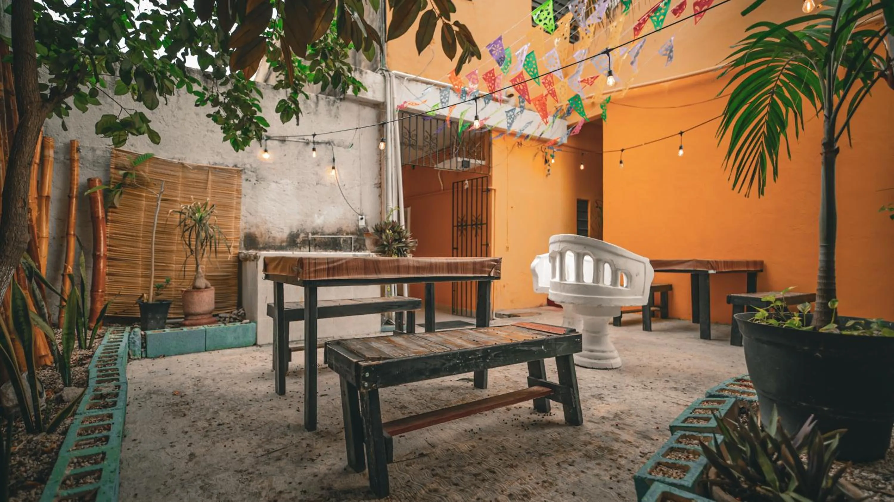 Patio in Hotel Posada Aurora