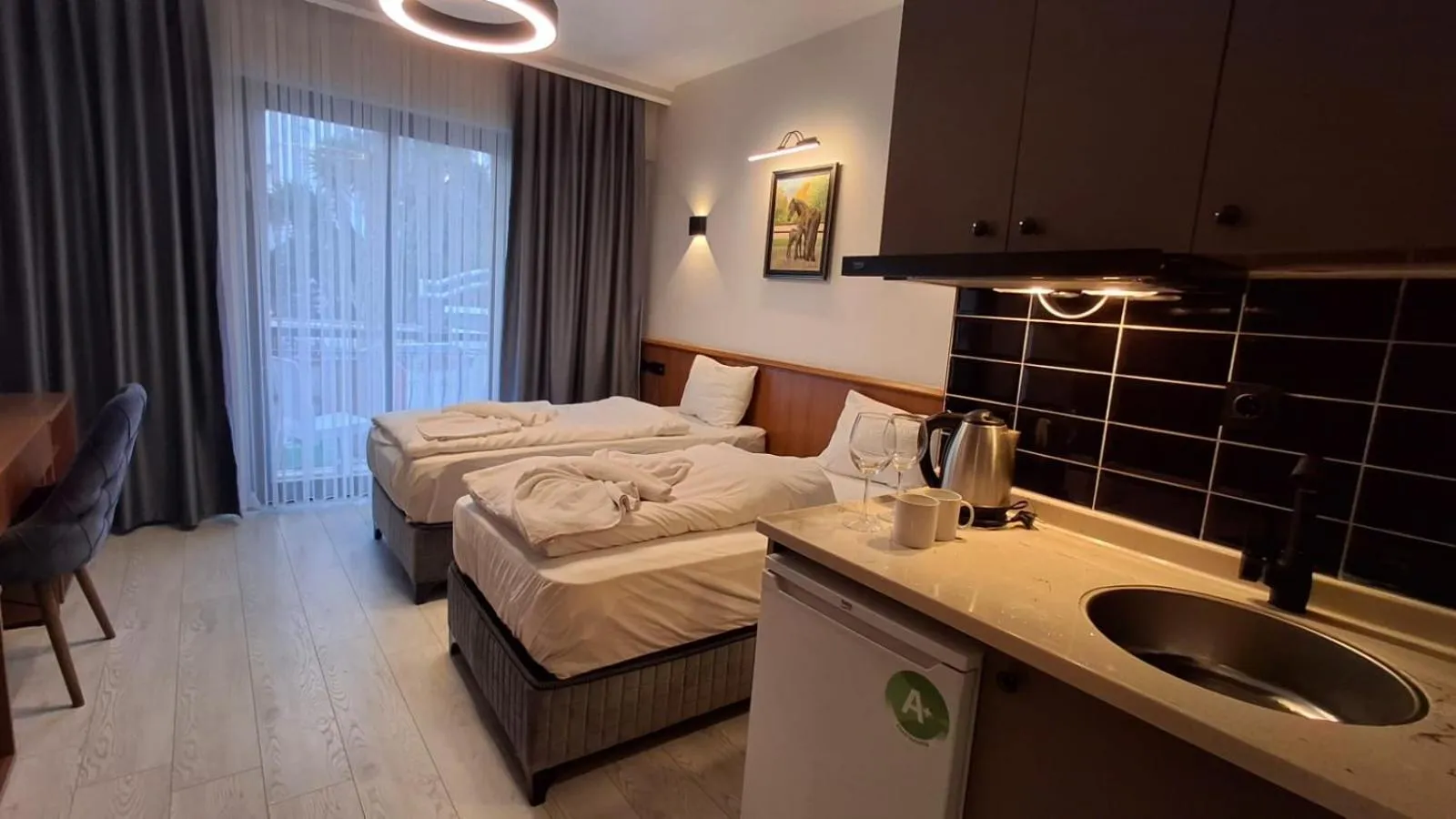 Bedroom, Bed in Orange Garden Aparts & Hotel THE NORDIC