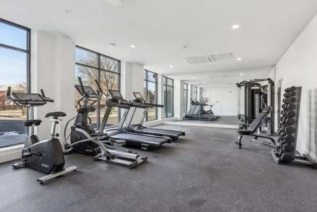 Fitness centre/facilities in Emerald Escape, Free Parking, 2 Bath, Sleeps 8 Near American Dream and The Airport, King Bed and 2 Queen Beds, Washer and Dryer