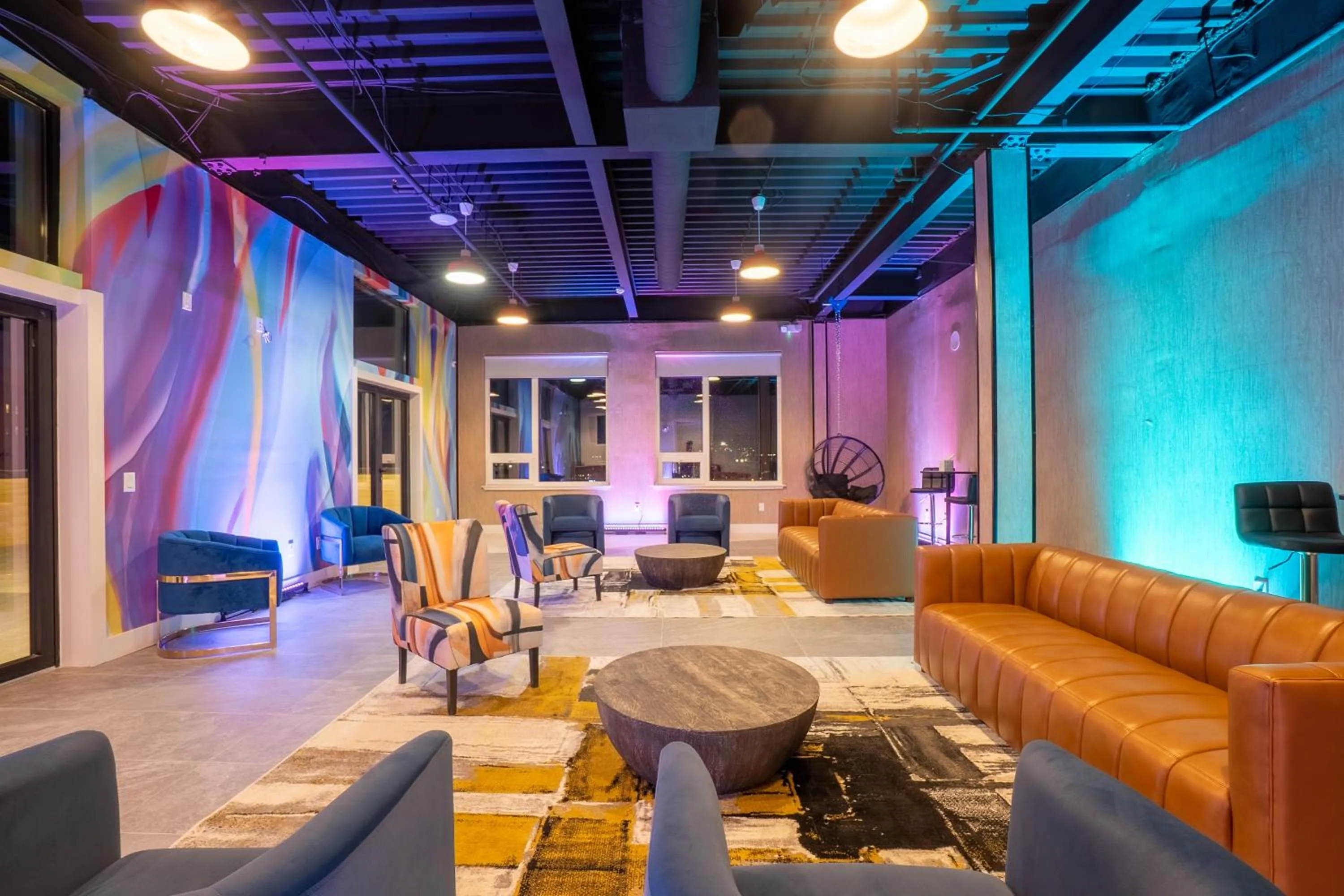 Seating area in Emerald Escape, Free Parking, 2 Bath, Sleeps 8 Near American Dream and The Airport, King Bed and 2 Queen Beds, Washer and Dryer