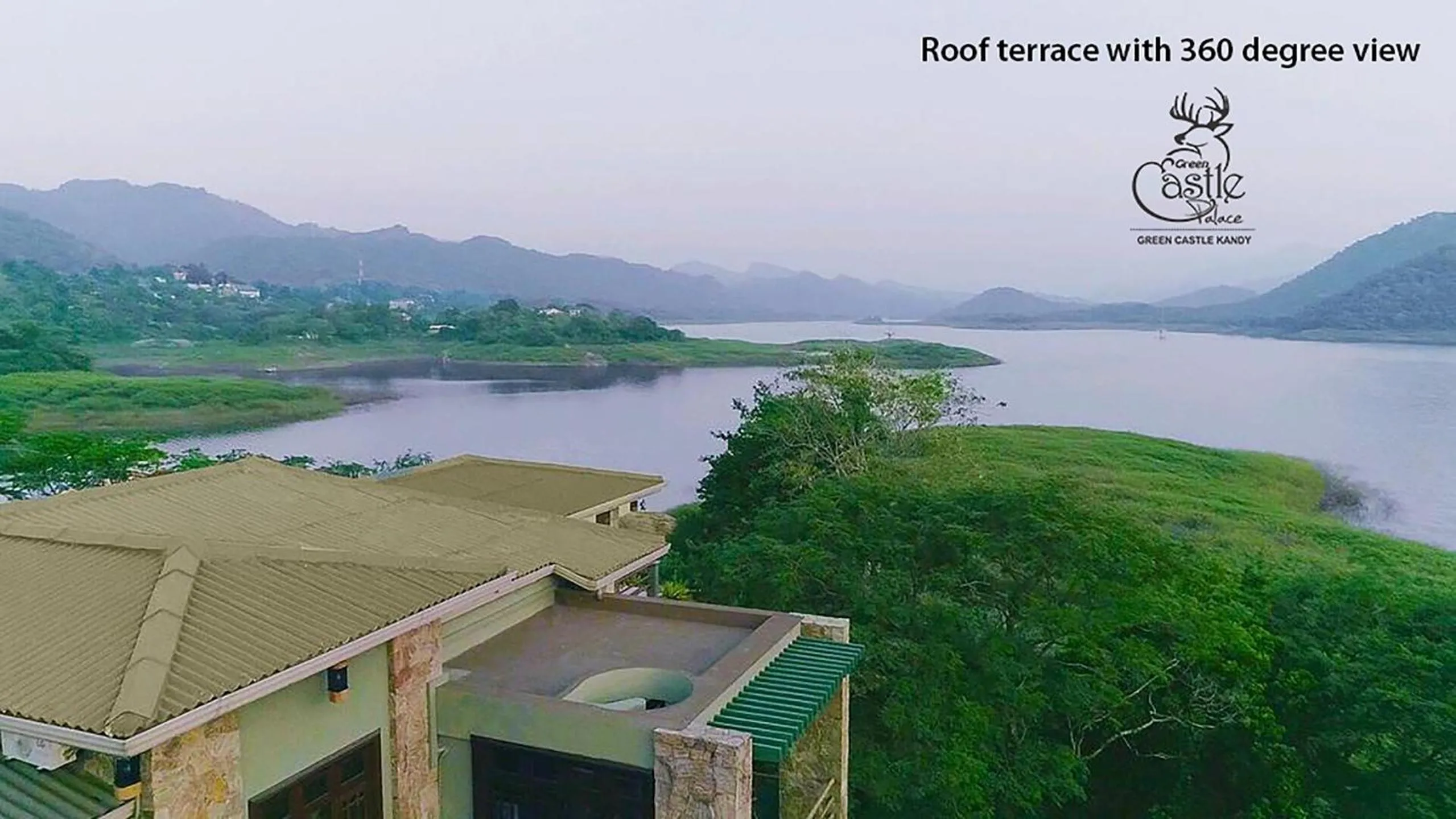 Natural landscape in castle palace kandy