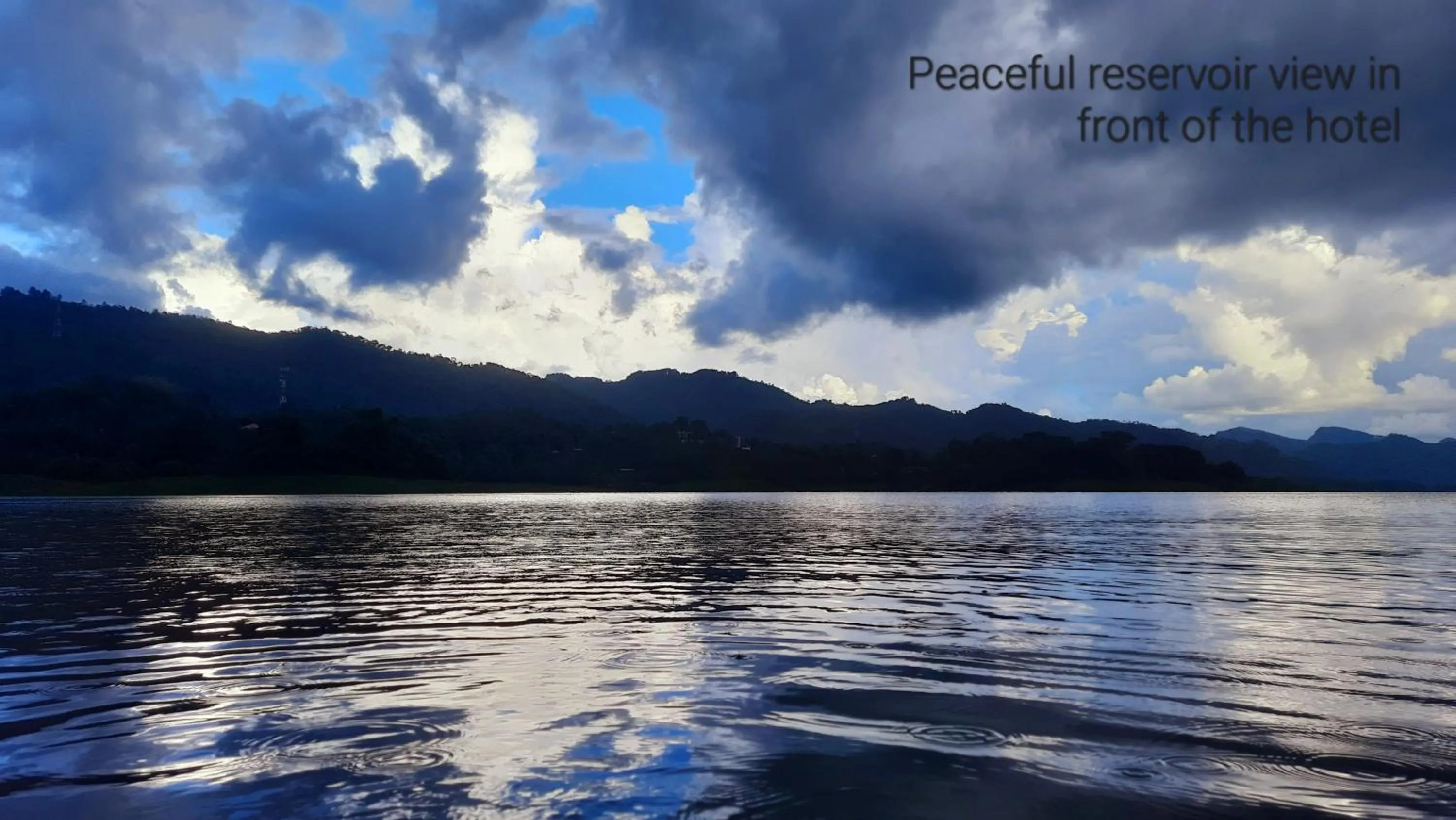 Lake view in castle palace kandy