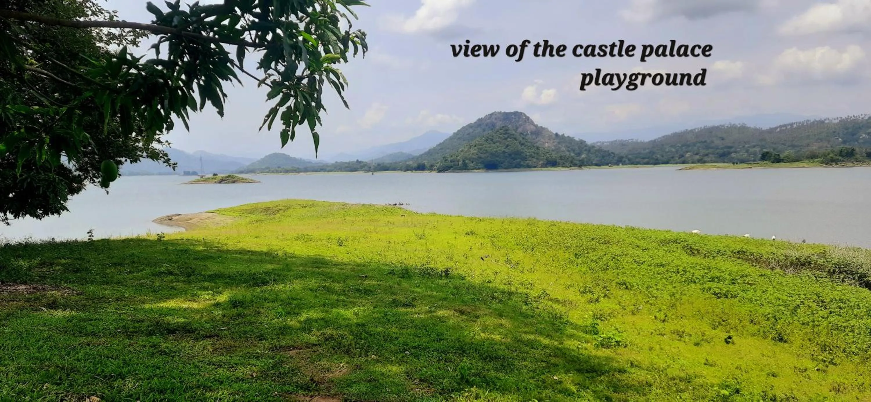 Natural landscape in castle palace kandy