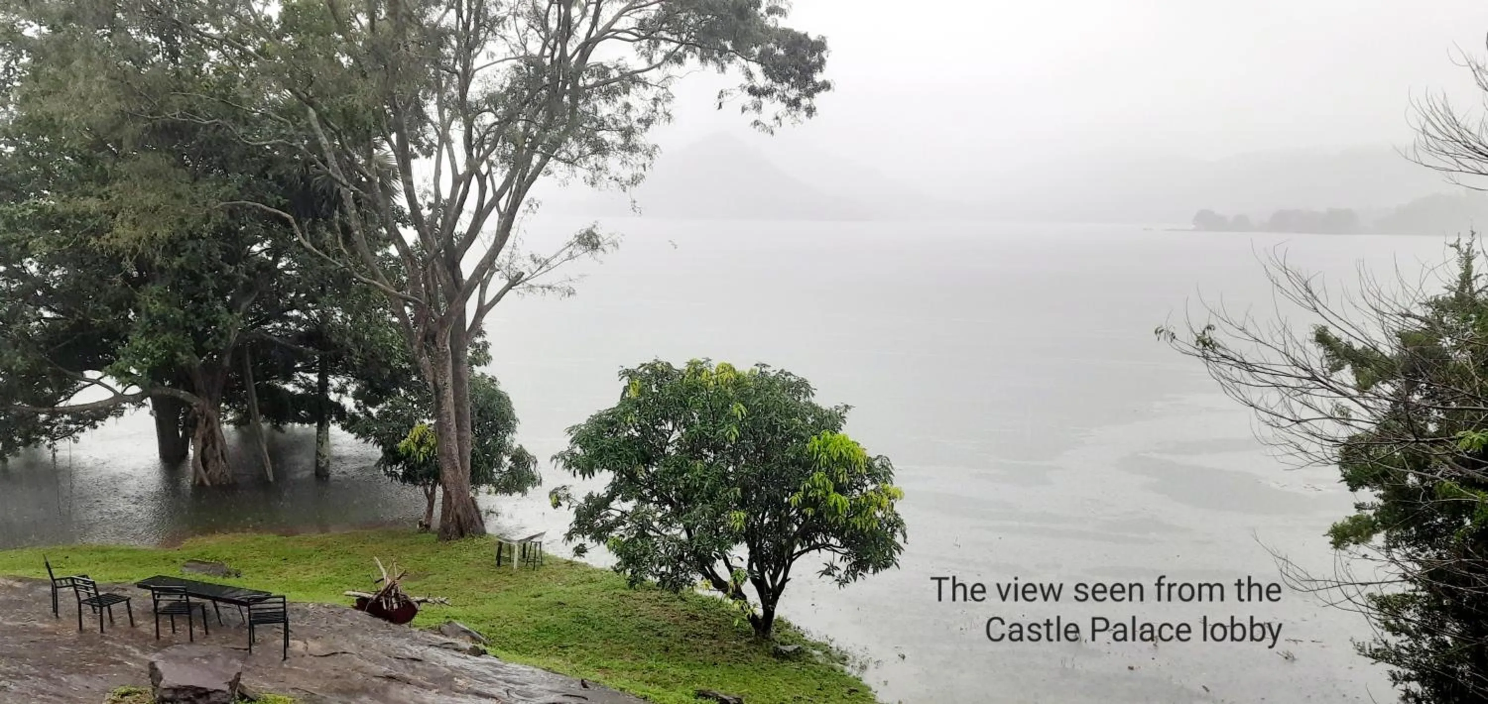 Natural landscape in castle palace kandy