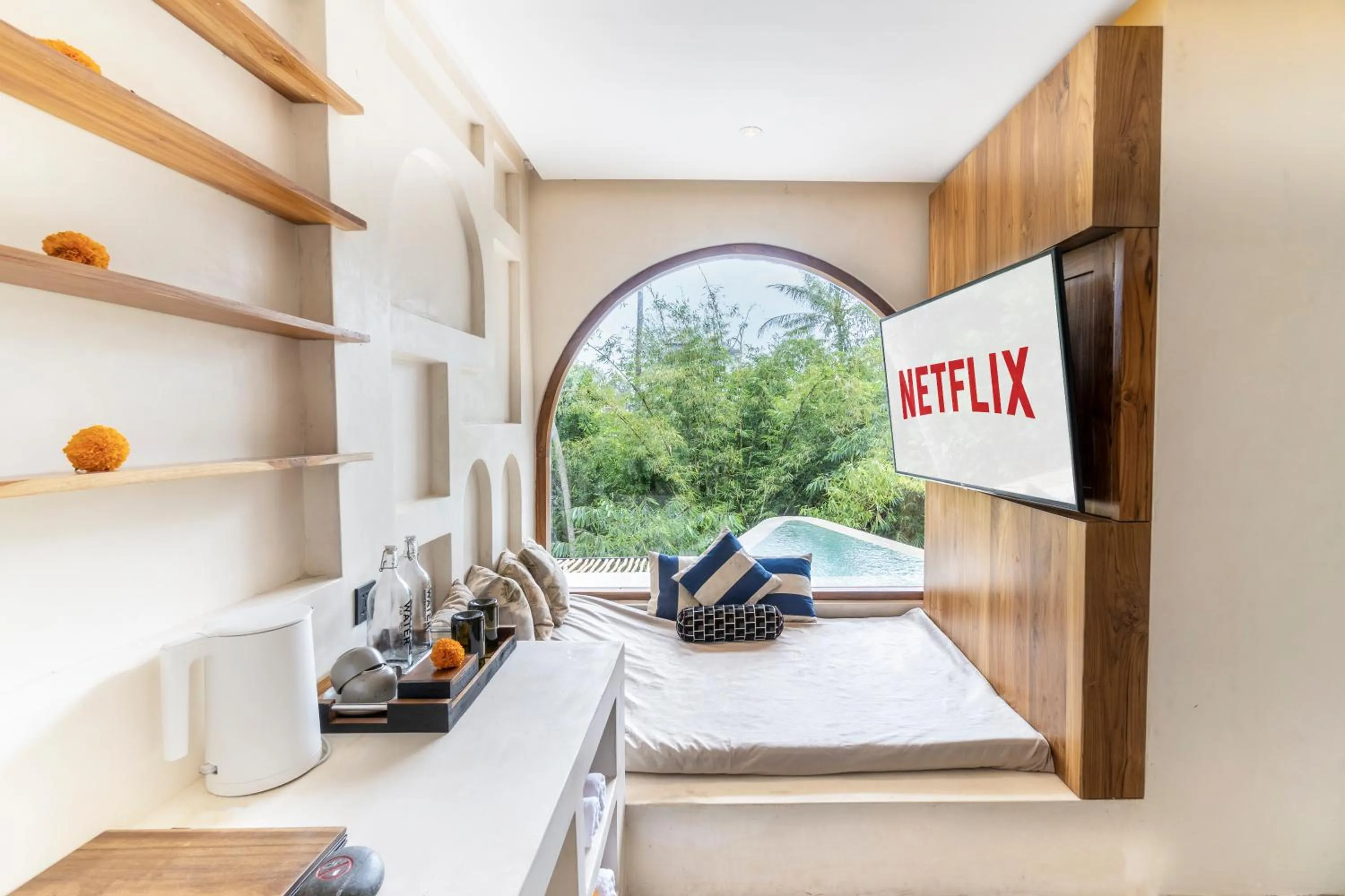 Living room in Suara Alam Ubud Villa by Ini Vie Hospitality