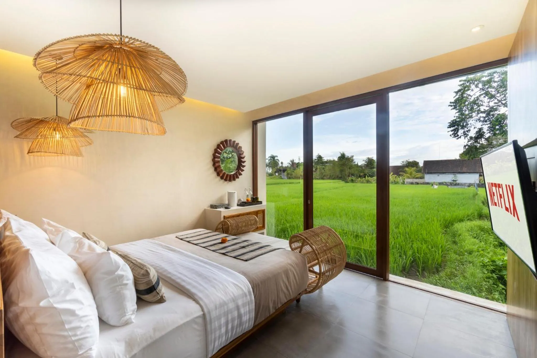 View (from property/room), Bed in Suara Alam Ubud Villa by Ini Vie Hospitality