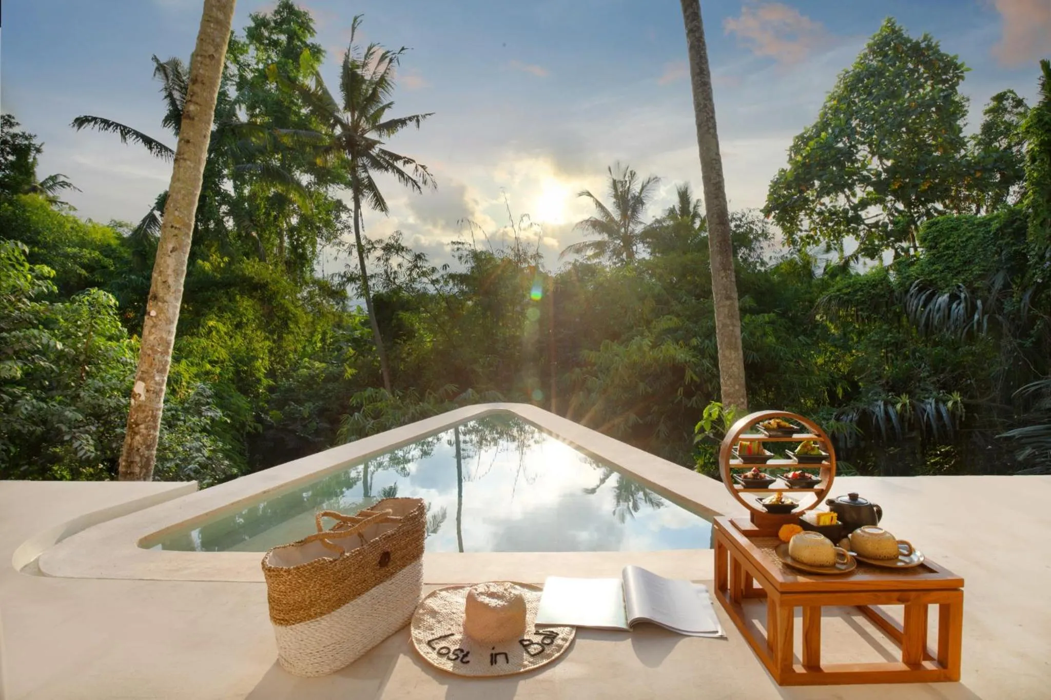 Swimming pool in Suara Alam Ubud Villa by Ini Vie Hospitality