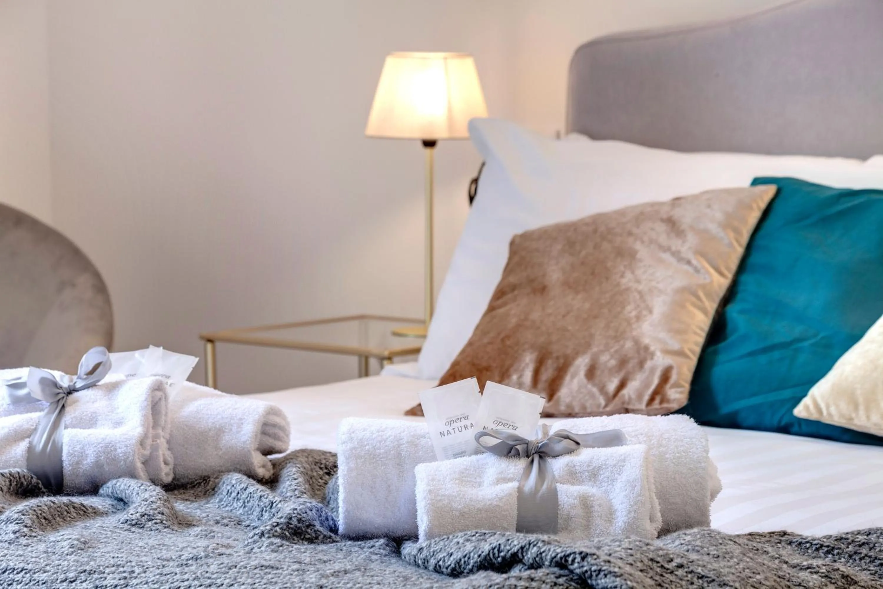 Bed in Magenta Apartment by Mamo Florence