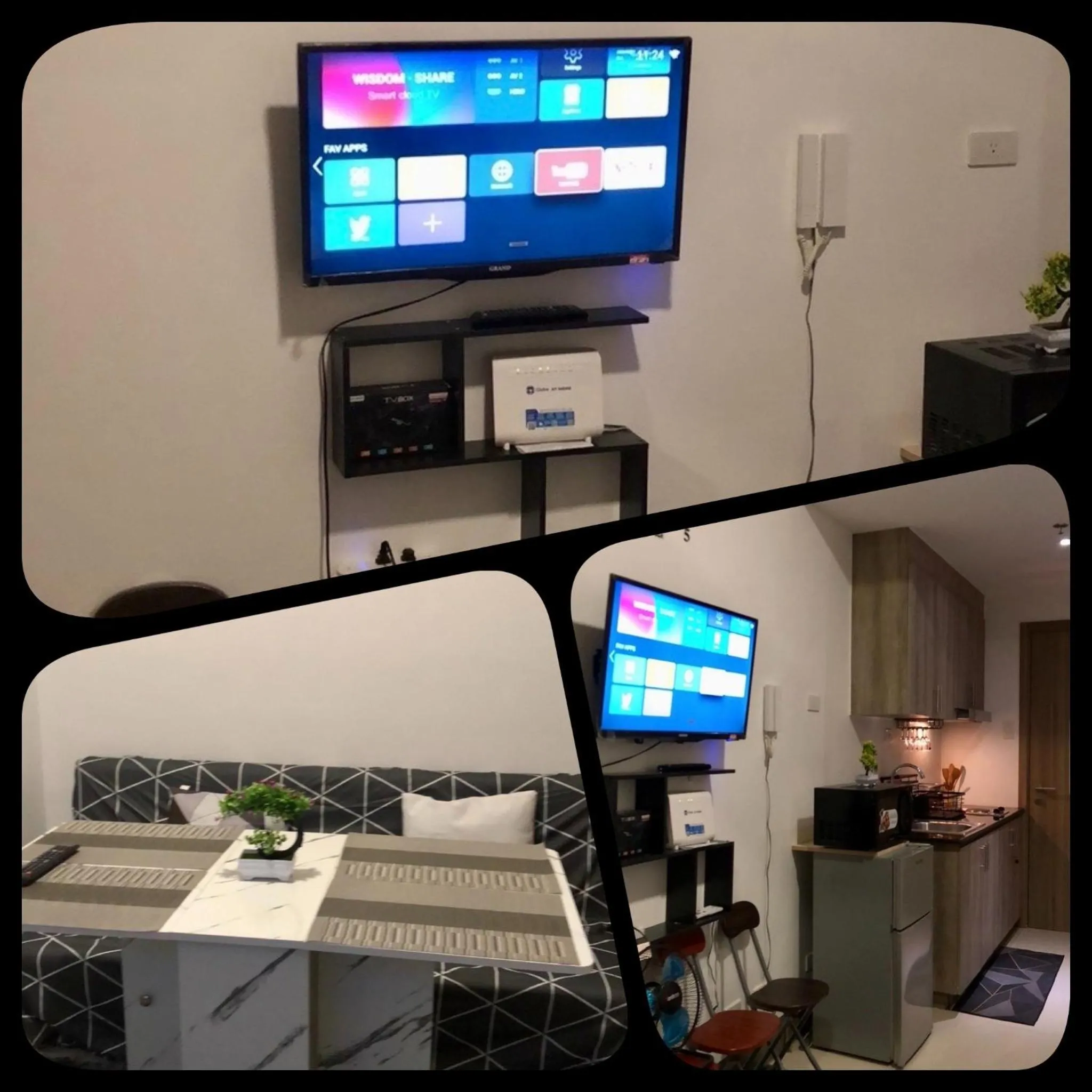 TV and multimedia in Penthouse studio at Fame Residence 41st Floor, ShangriLa-Megamall