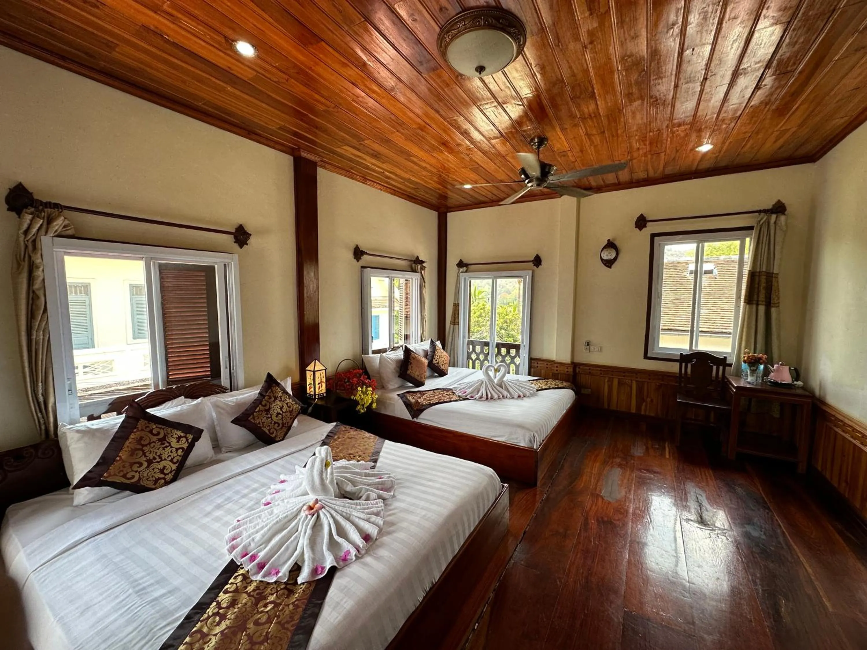 Photo of the whole room, Bed in Villa Thida Mekong Riverside