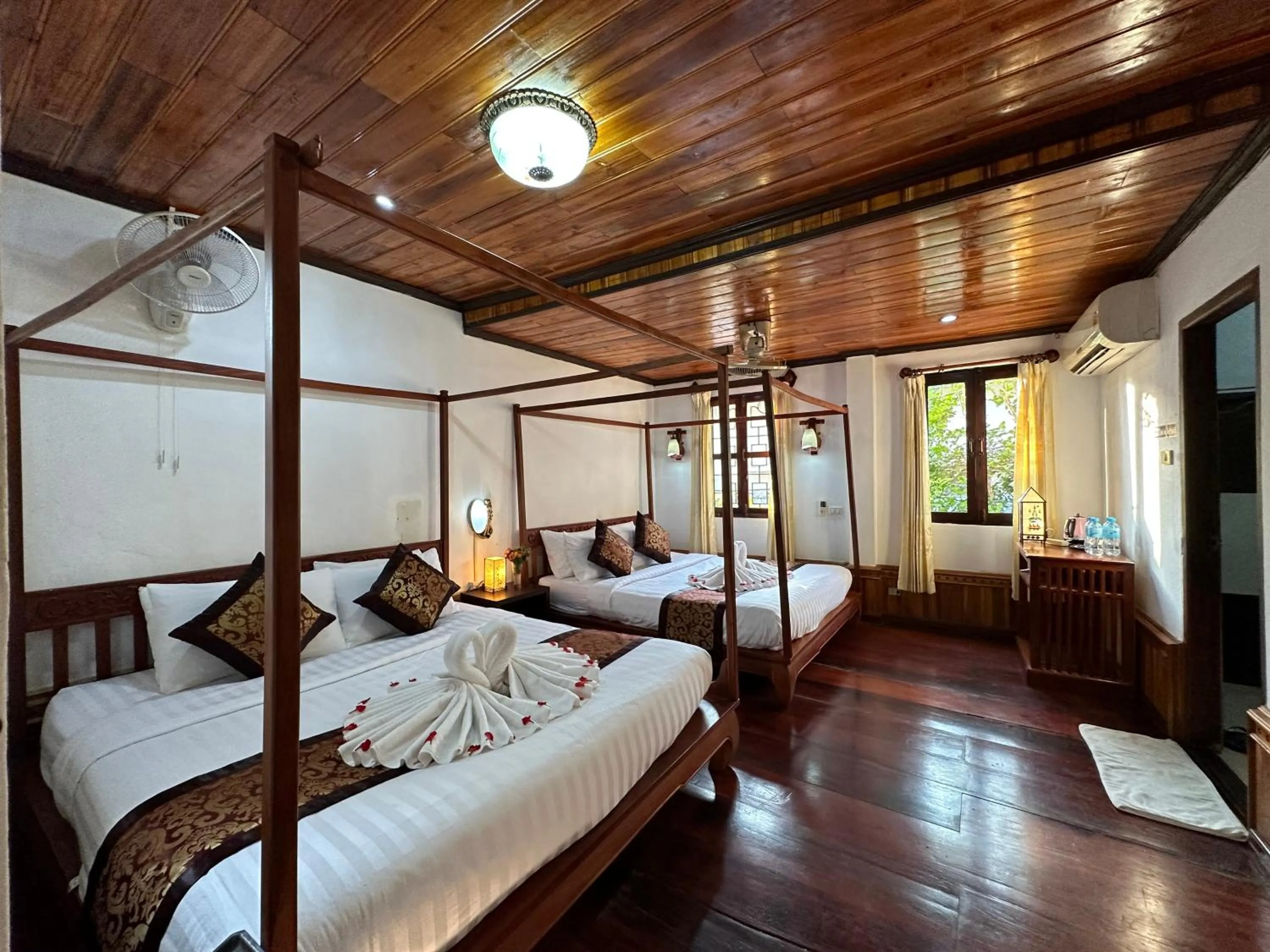 Bed in Villa Thida Mekong Riverside