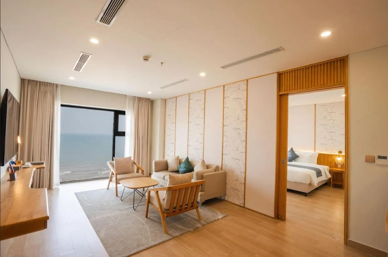 Bed in Seabird Hotel Thien Cam