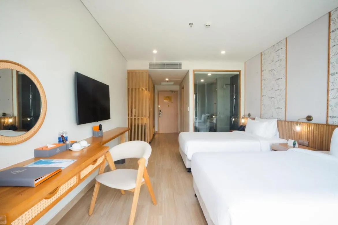 Bed in Seabird Hotel Thien Cam